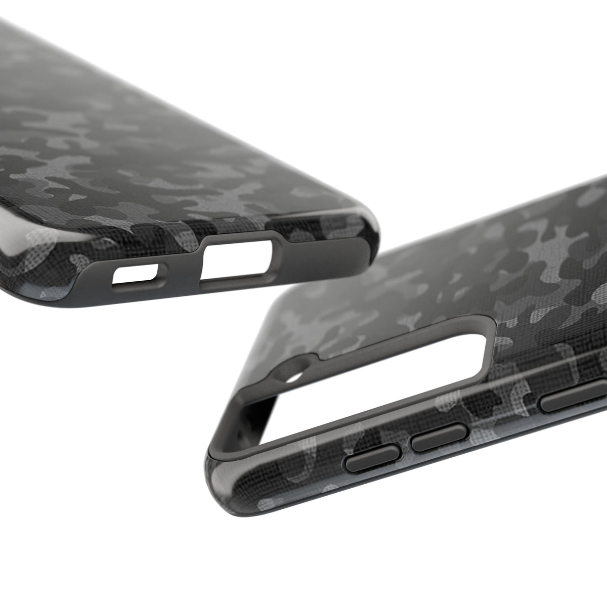 Black Camo Print Phone Case  - Tough Impact-Resistant Cases