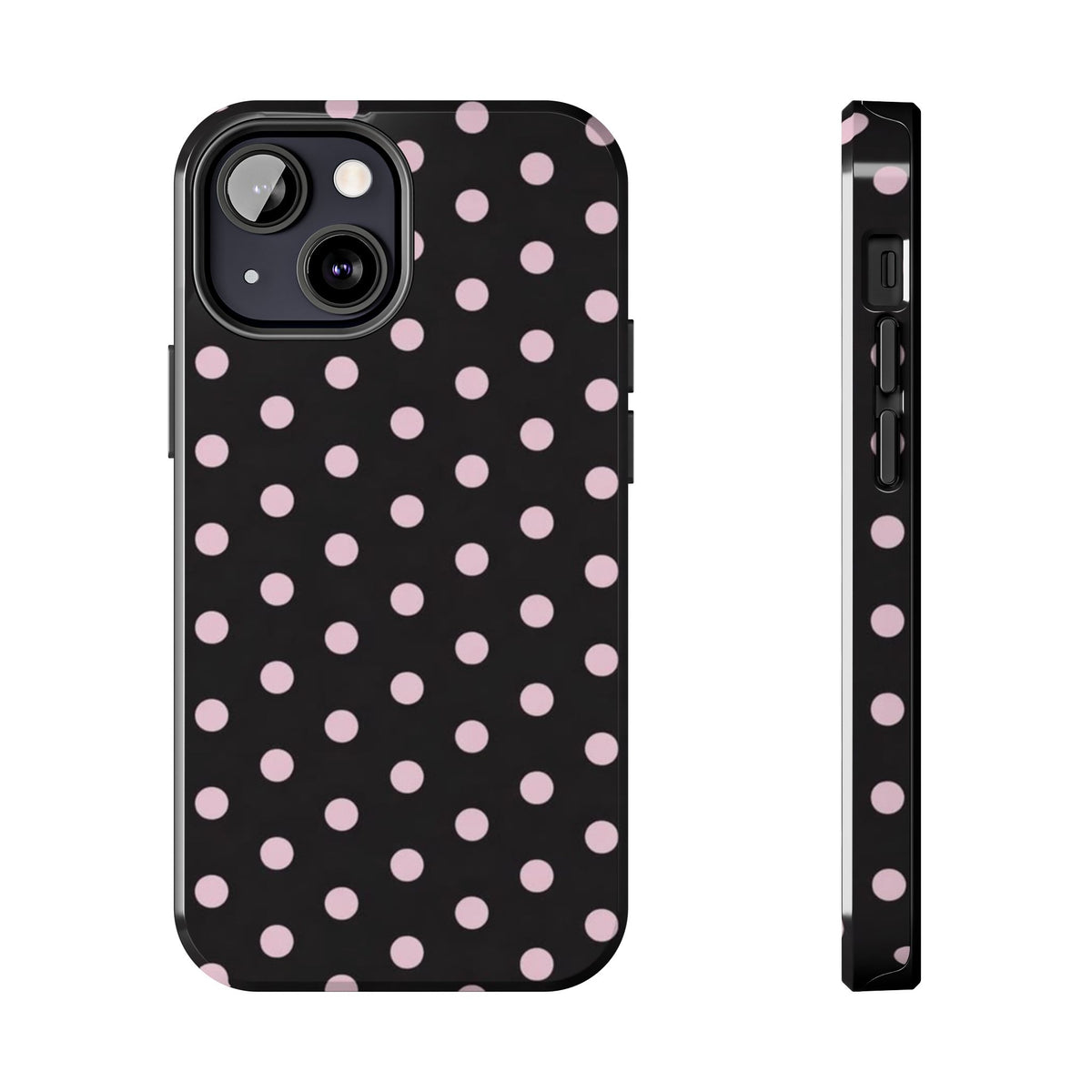 Black and Pink Spots Phone Case