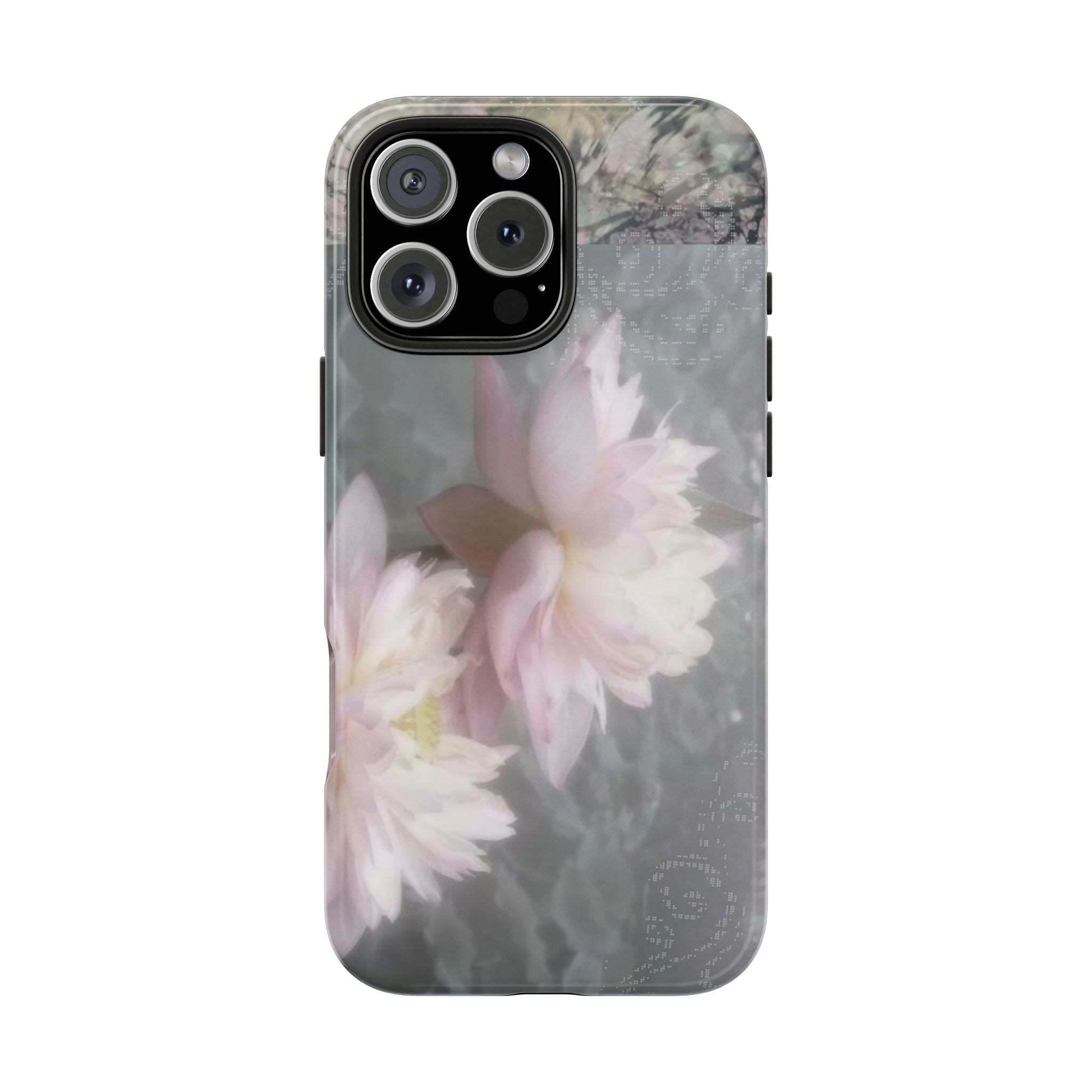 Lotus Flowers Cyber Whimsy Phone Case