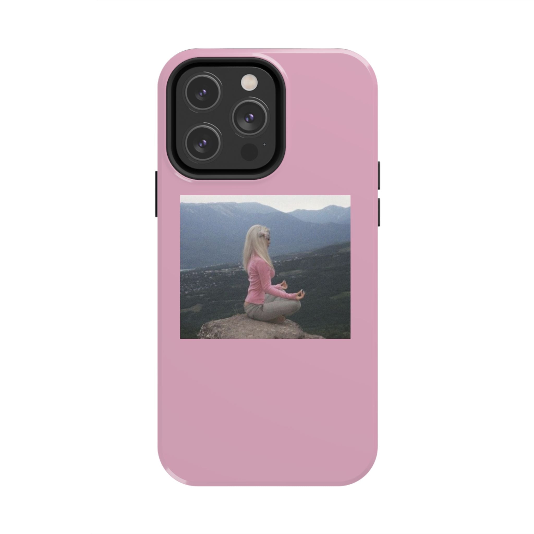 Manifestation Yoga Girl Manifesting Meme Phone Case