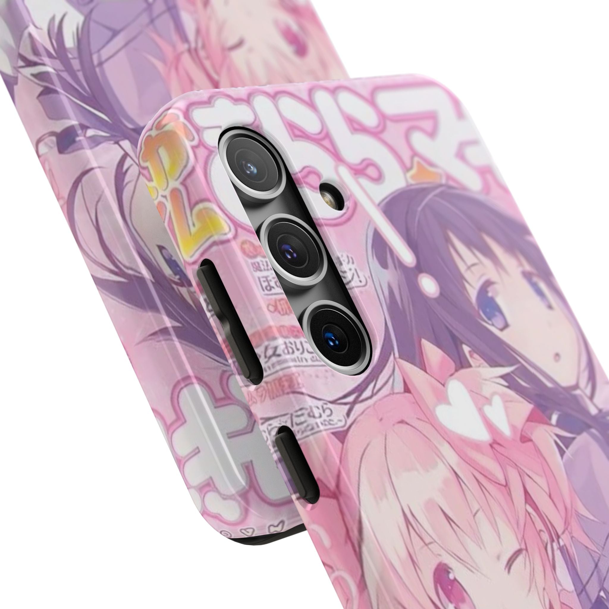 Cute Pink and Purple Anime Phone Case