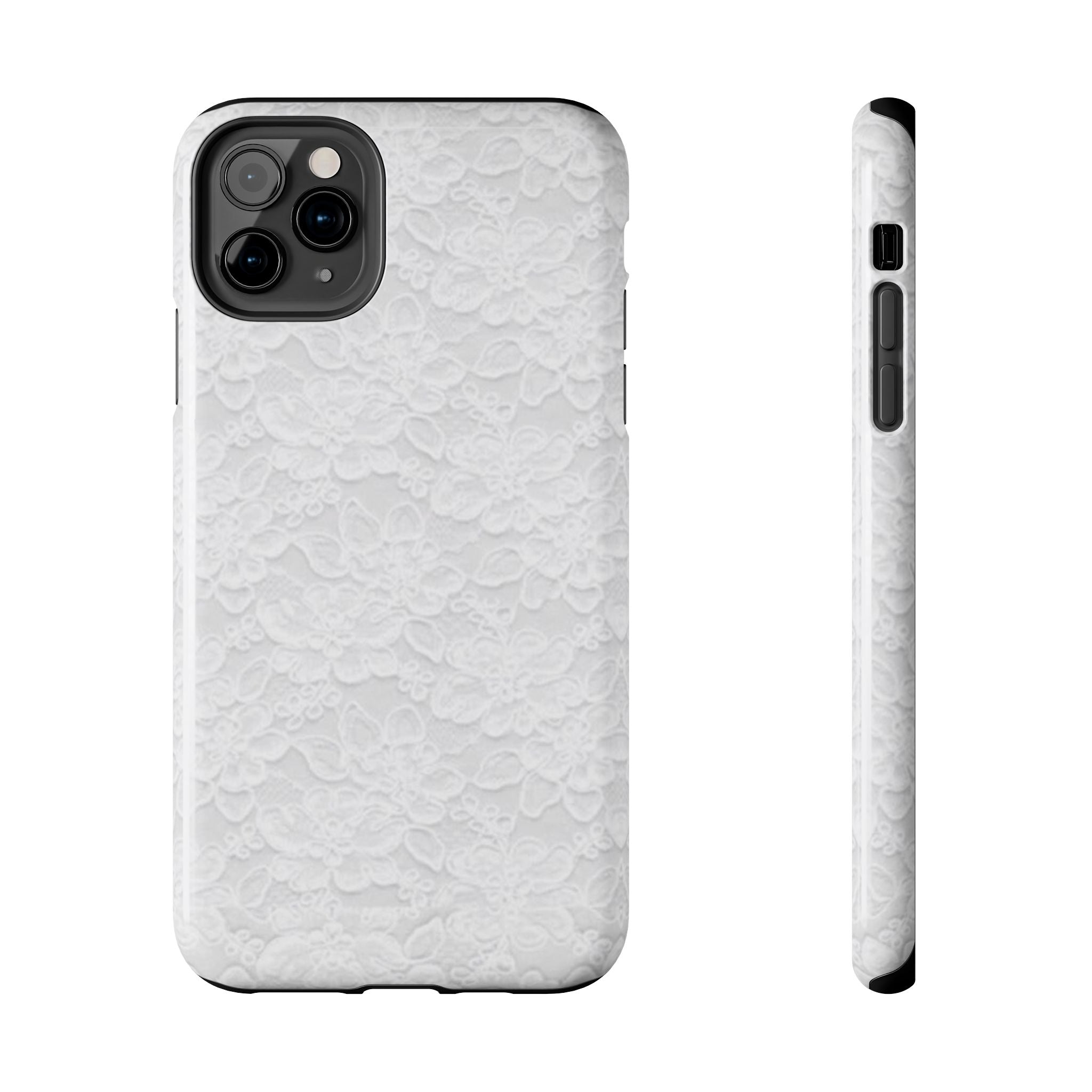 White Lace Coquette Phone Case
