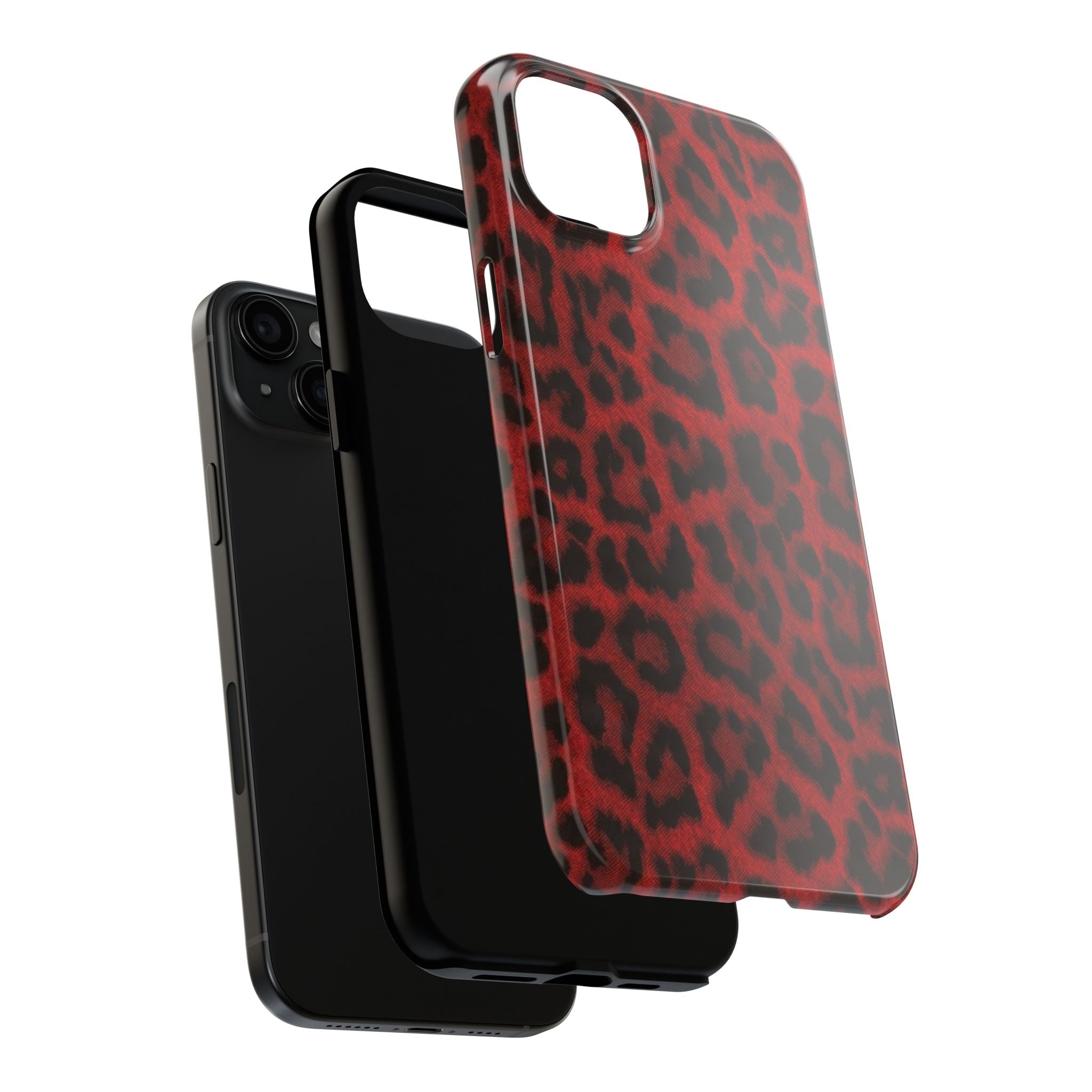 Red Cheetah Leopard Phone Case  - Tough Impact-Resistant Case