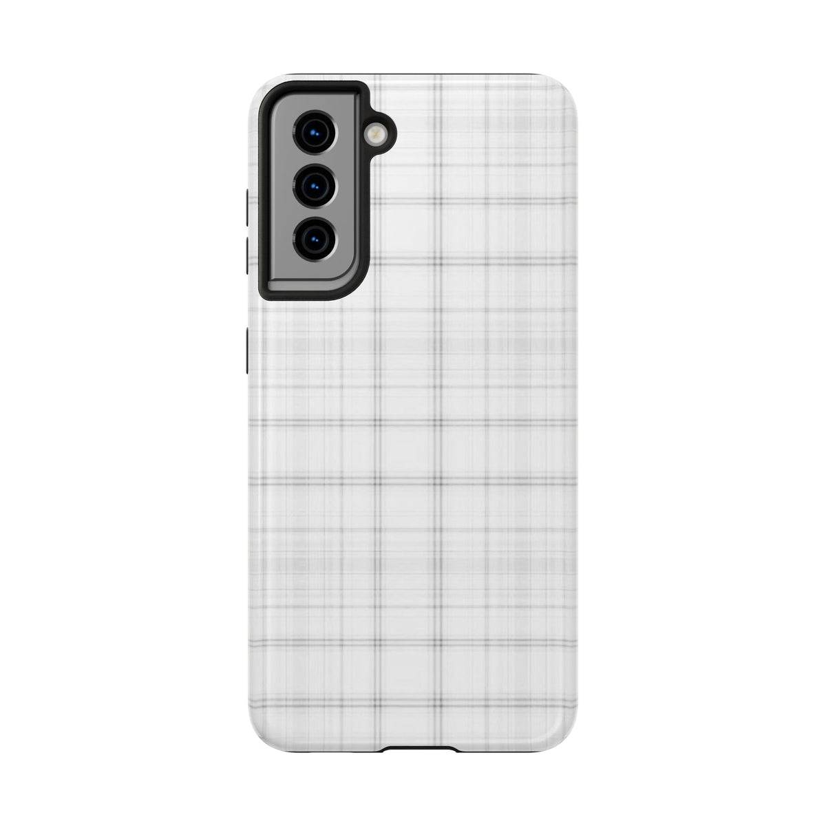 White Gingham Phone Case