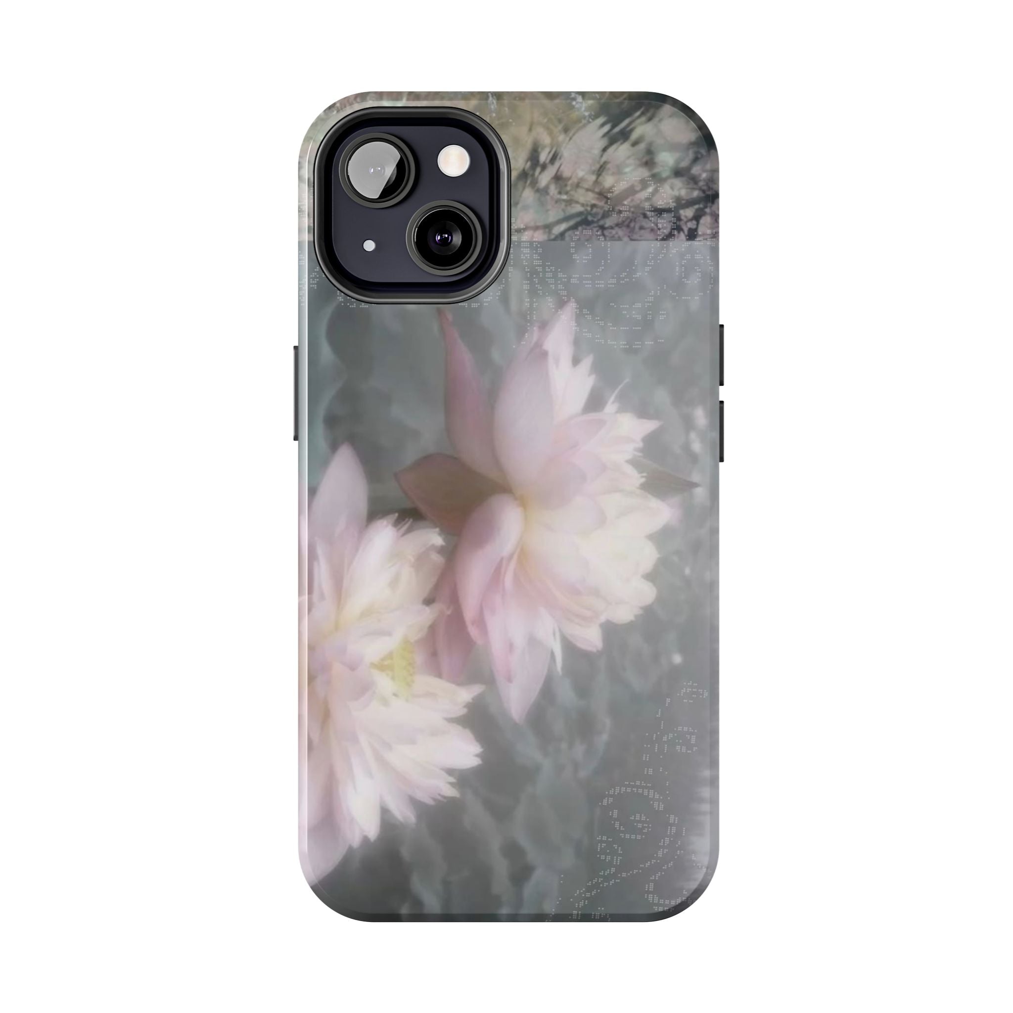 Lotus Flowers Cyber Whimsy Phone Case