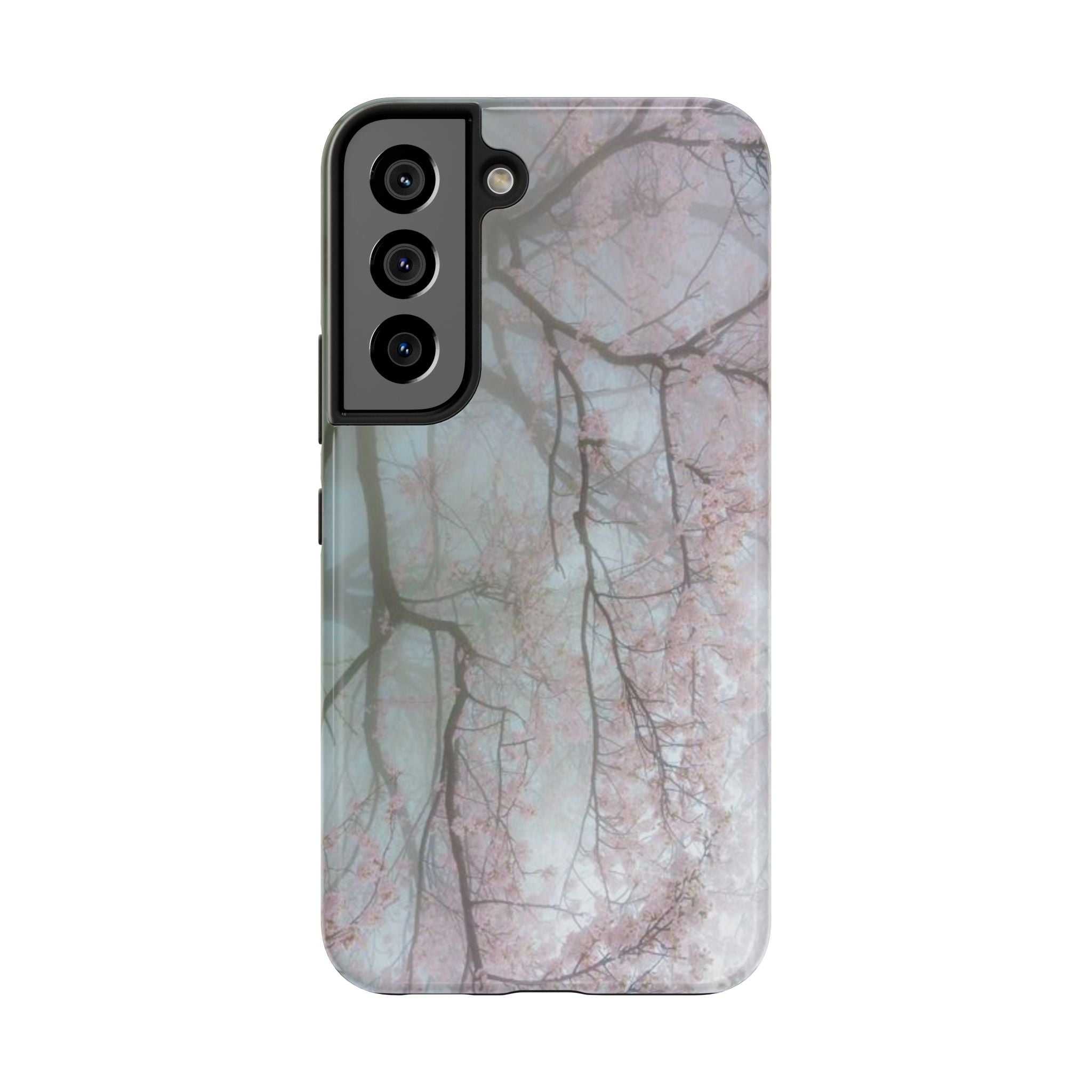 Foggy Cherry Blossom Cyber Phone Case  - Tough Impact-Resistant Case