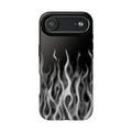 White Airbrush Flames Phone Case  - Tough Impact-Resistant Case