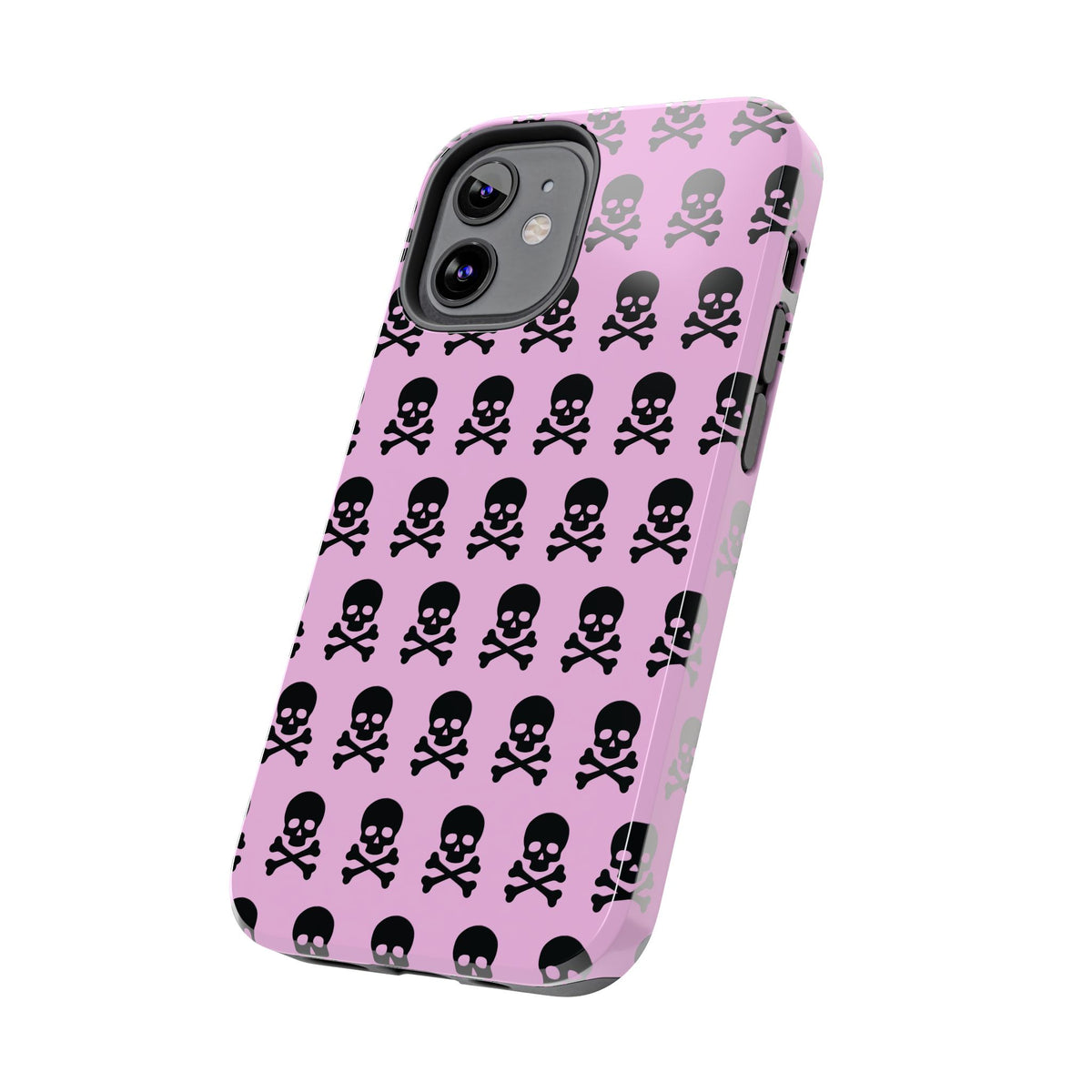 Pink Punk Skull Print Phone Case