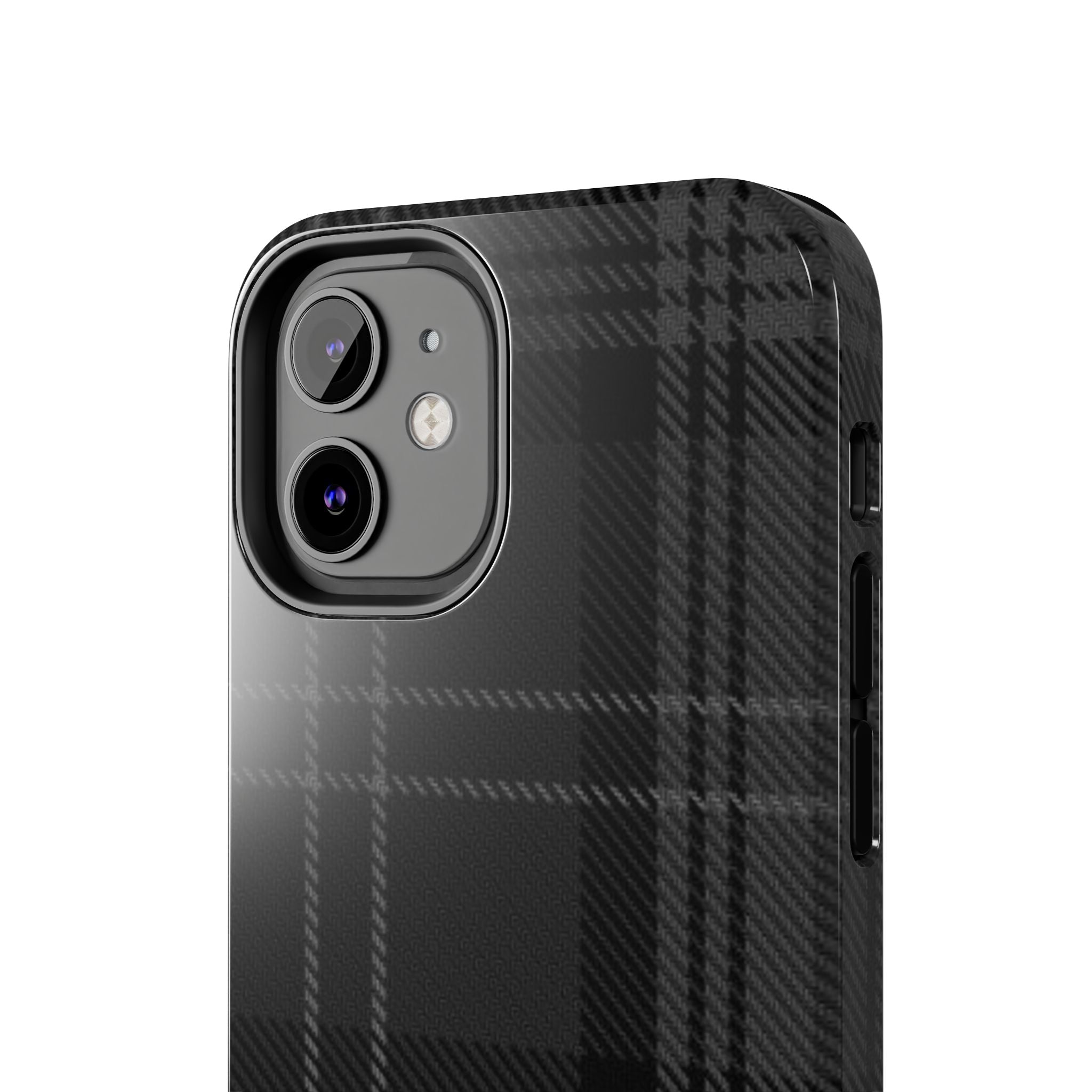 Black Plaid Phone Case  - Tough Impact-Resistant Case