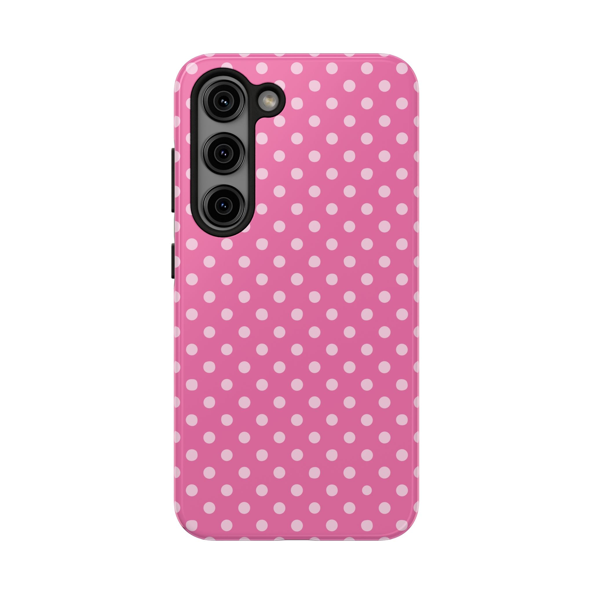 Pink on Pink Polka Dot Phone Case  - Tough Impact-Resistant Case
