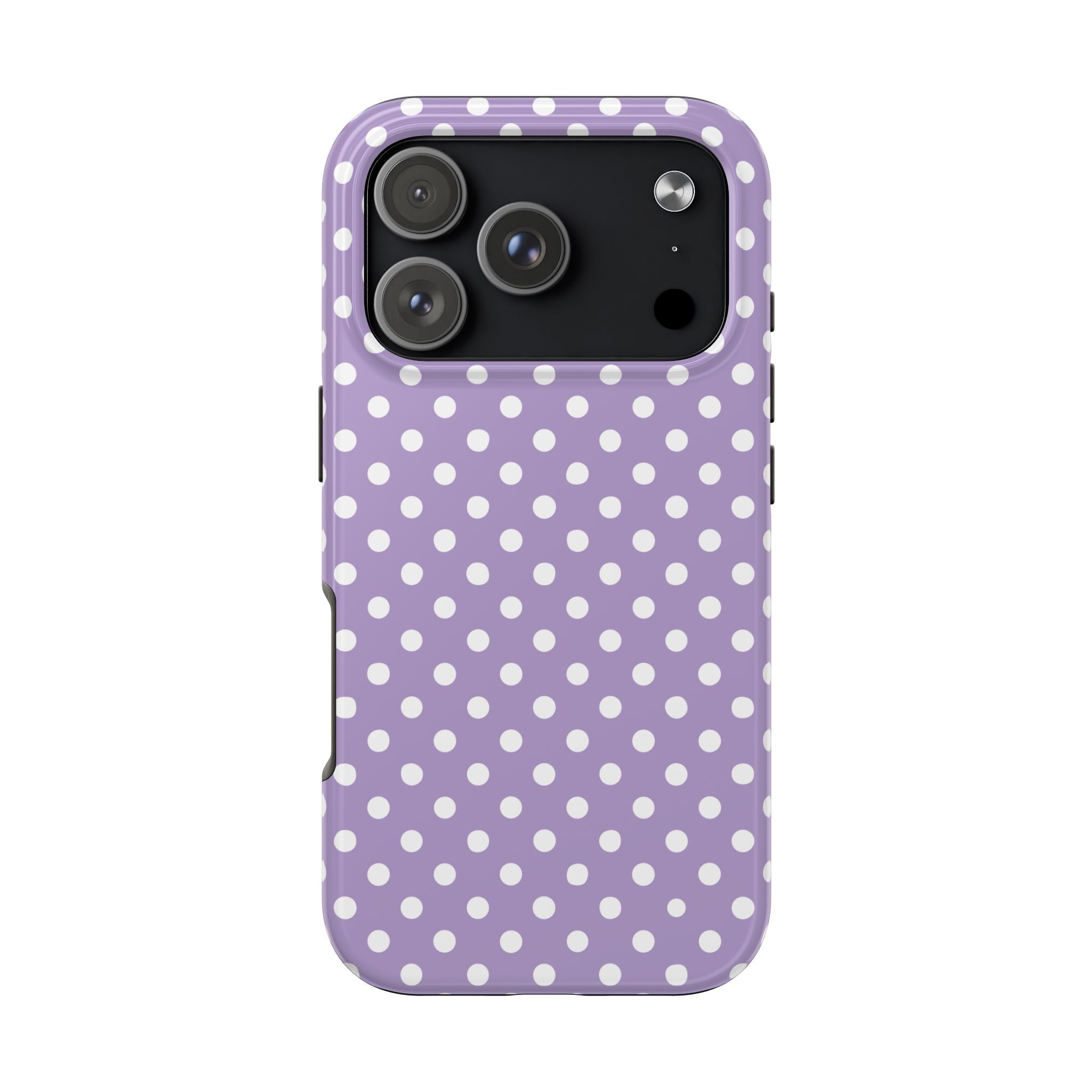 Purple Polka Dot Phone Case  - Tough Impact-Resistant Case