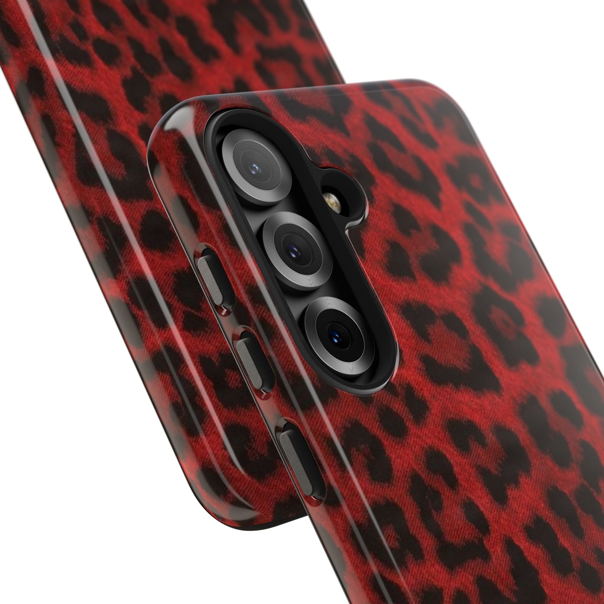 Red Cheetah Leopard Phone Case  - Tough Impact-Resistant Case