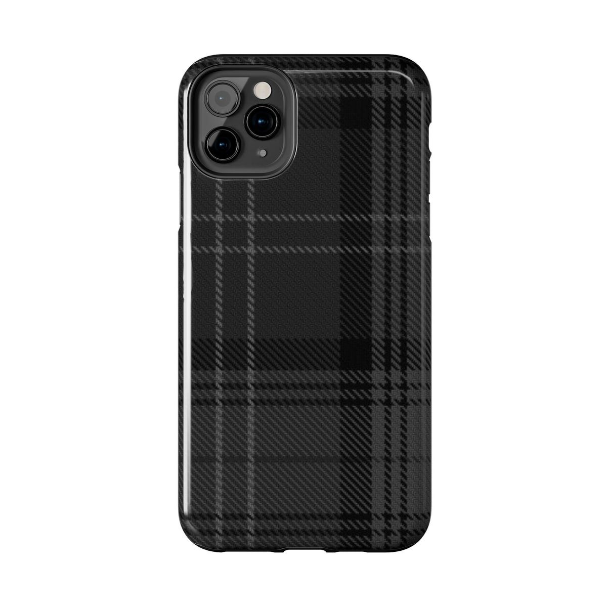 Black Plaid Gingham Phone Case