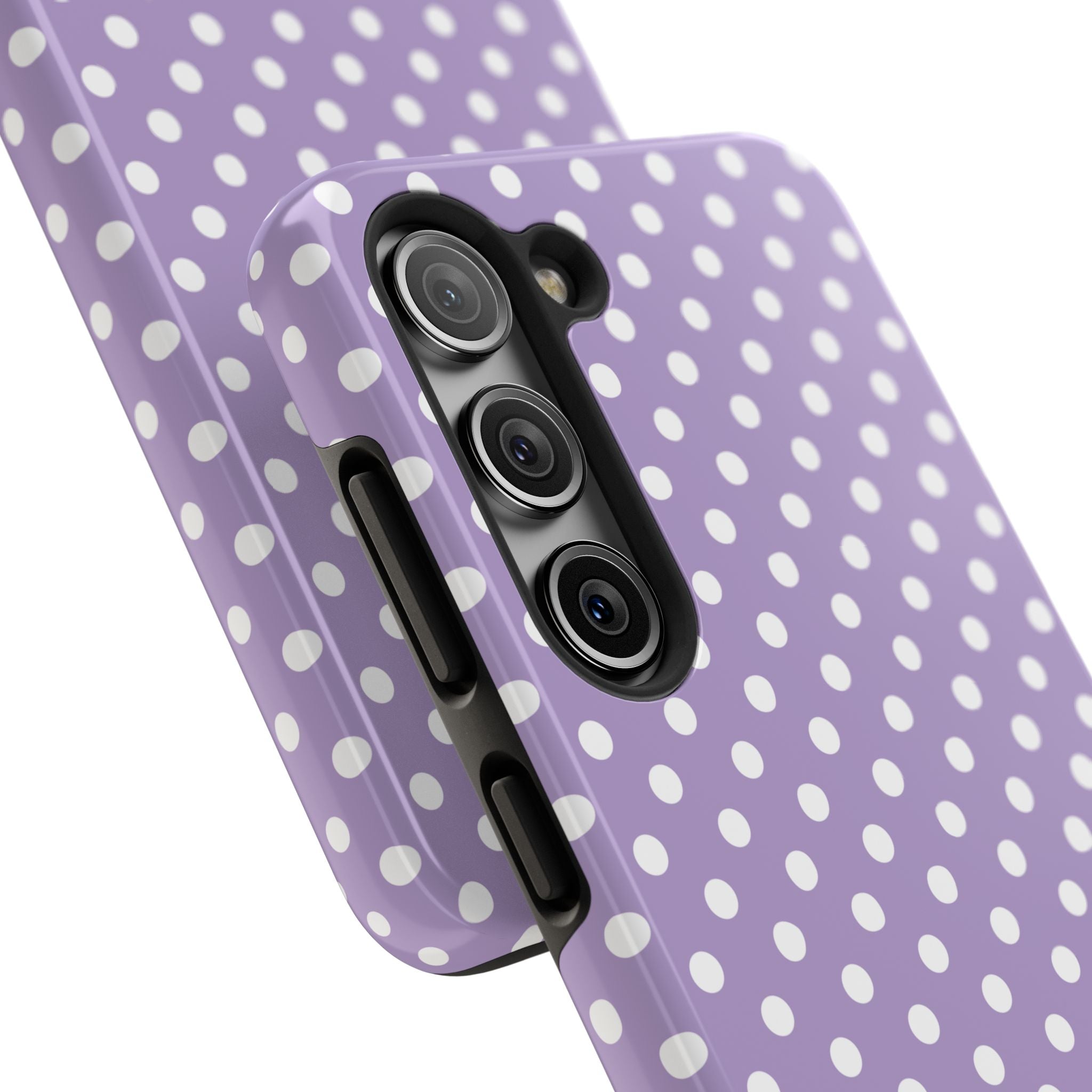 Purple Polka Dot Phone Case  - Tough Impact-Resistant Case