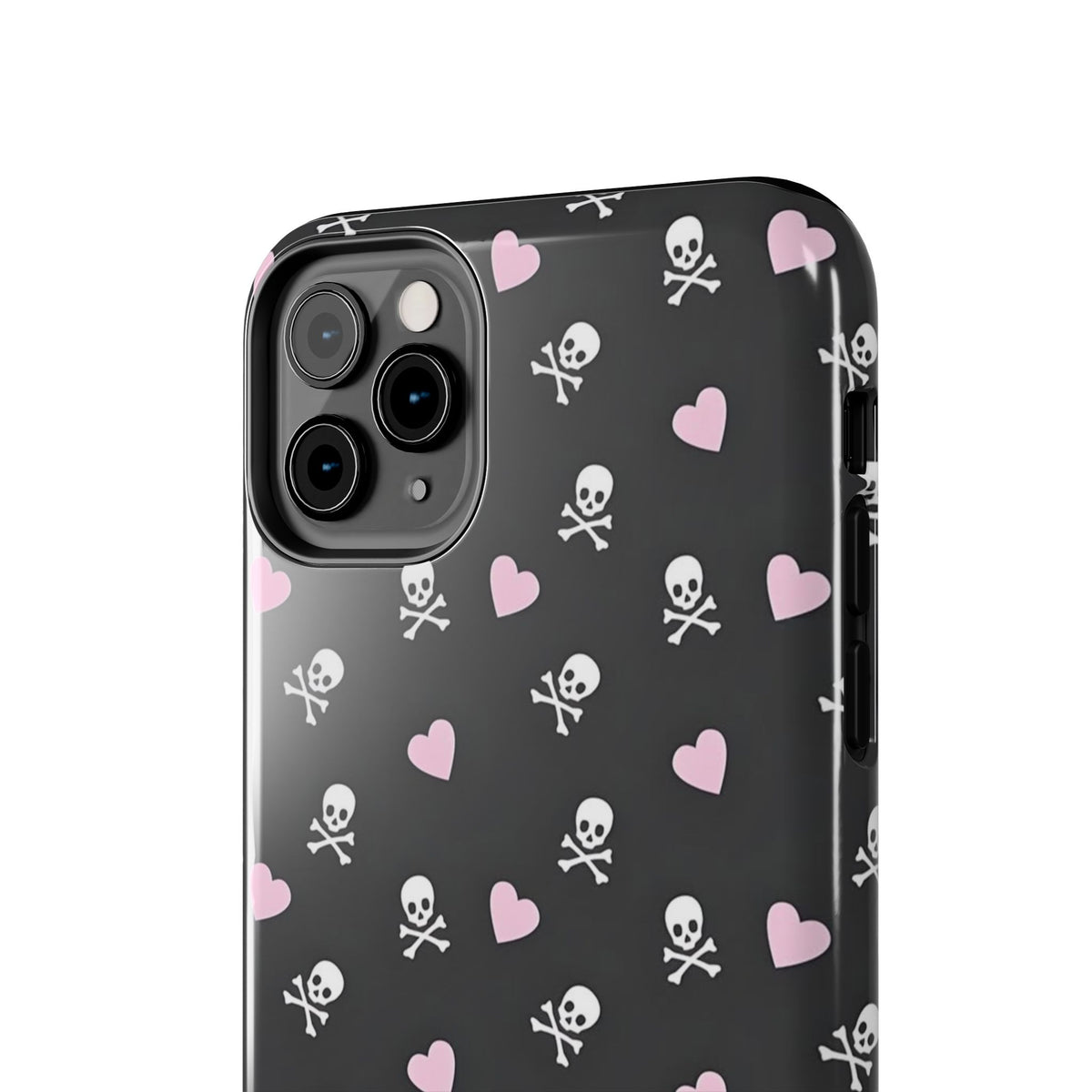 Cute Skulls and Hearts Phone Case  - Tough Impact-Resistant Case