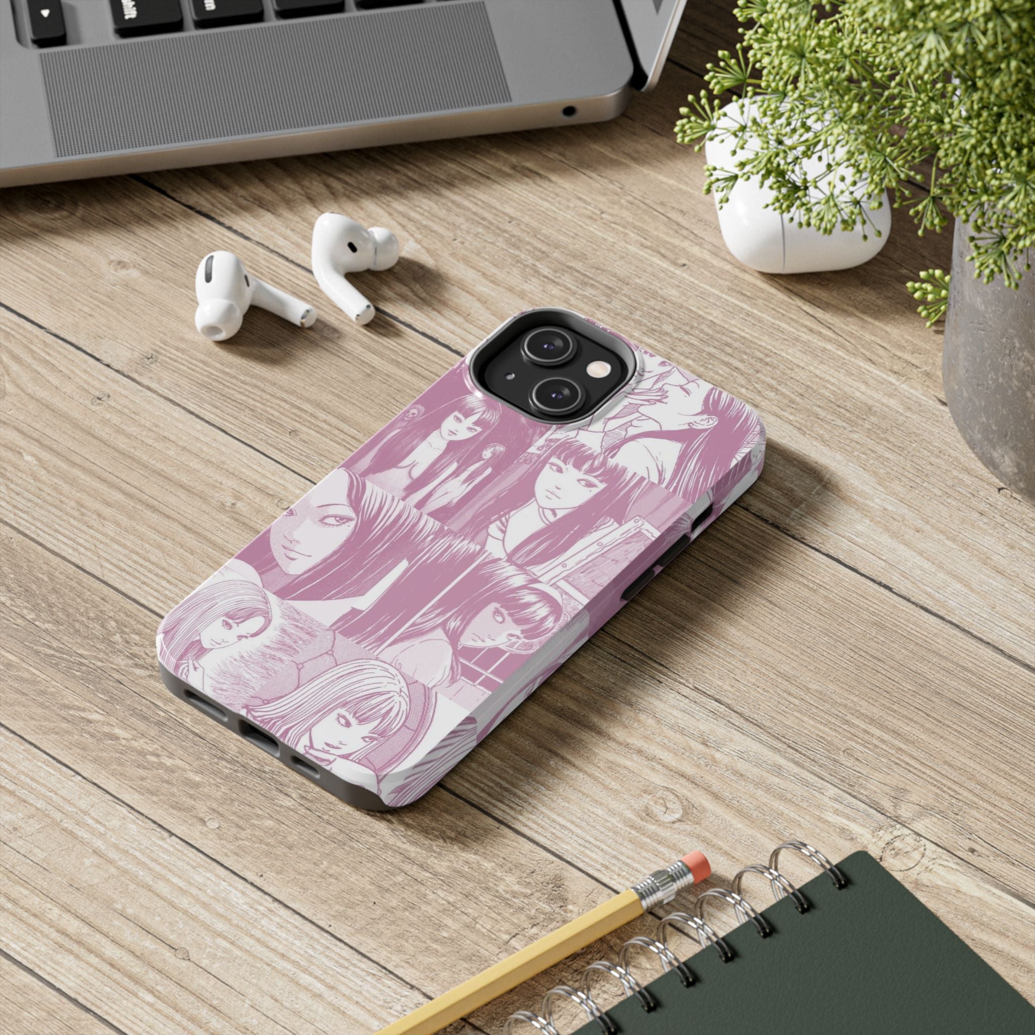 Cute Pink Anime Girl Comic BookPhone Case  - Tough Impact-Resistant Cases