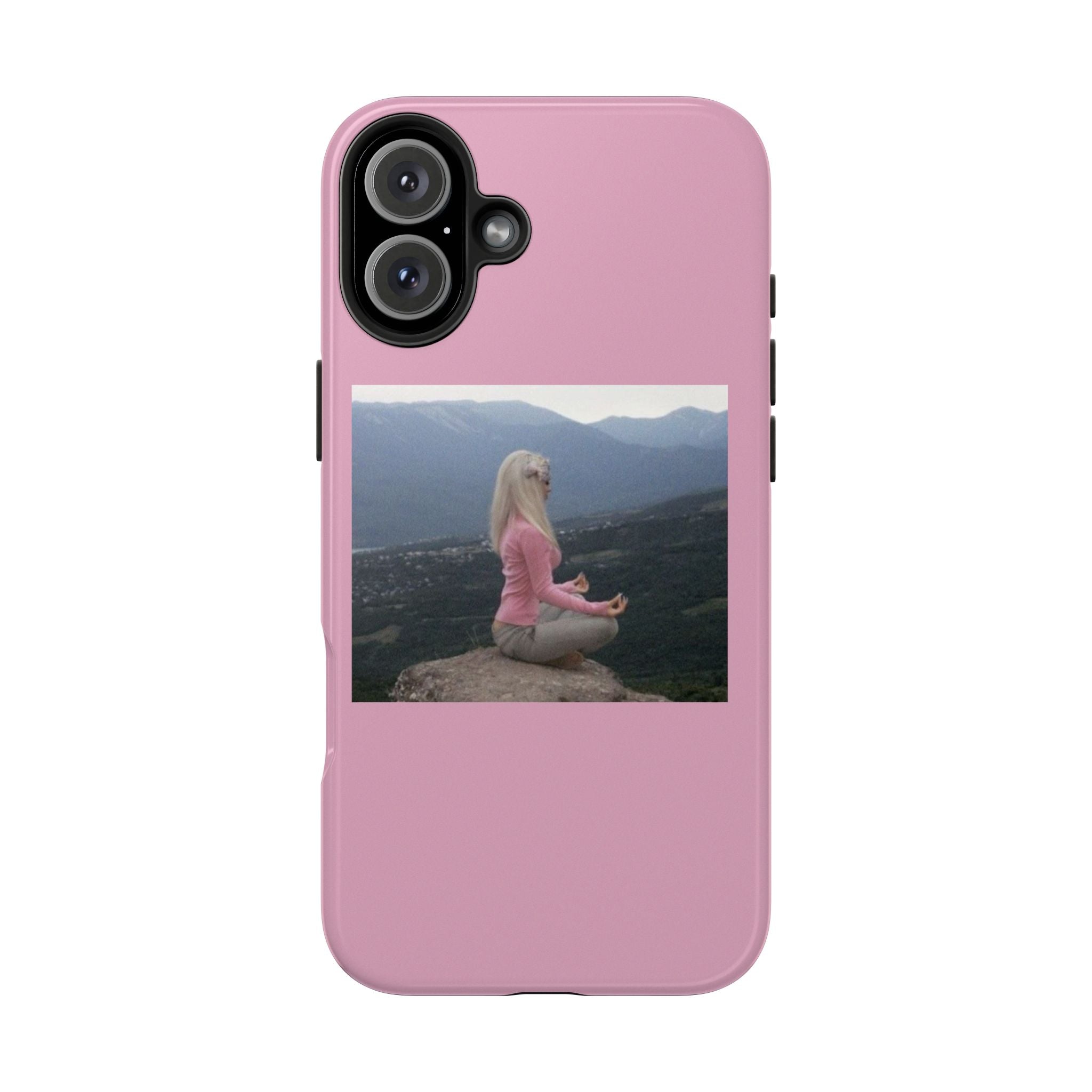 Manifestation Yoga Girl Manifesting Meme Phone Case