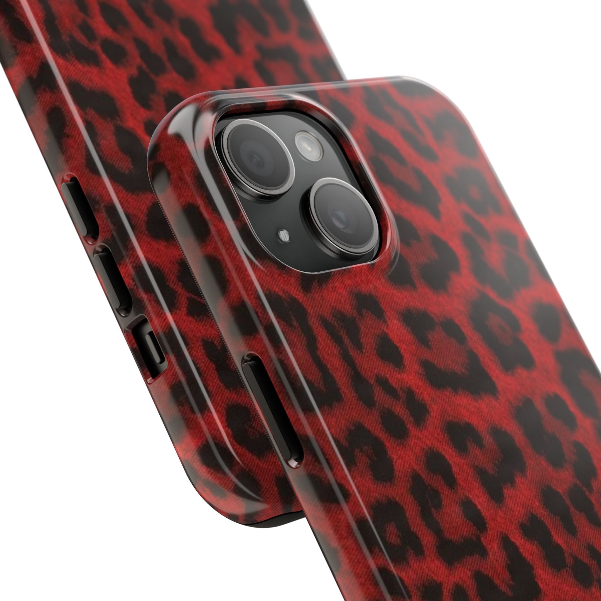 Red Cheetah Leopard Phone Case  - Tough Impact-Resistant Case