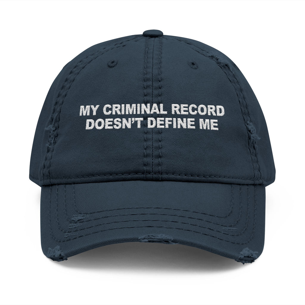 Criminal Record Joke Hat