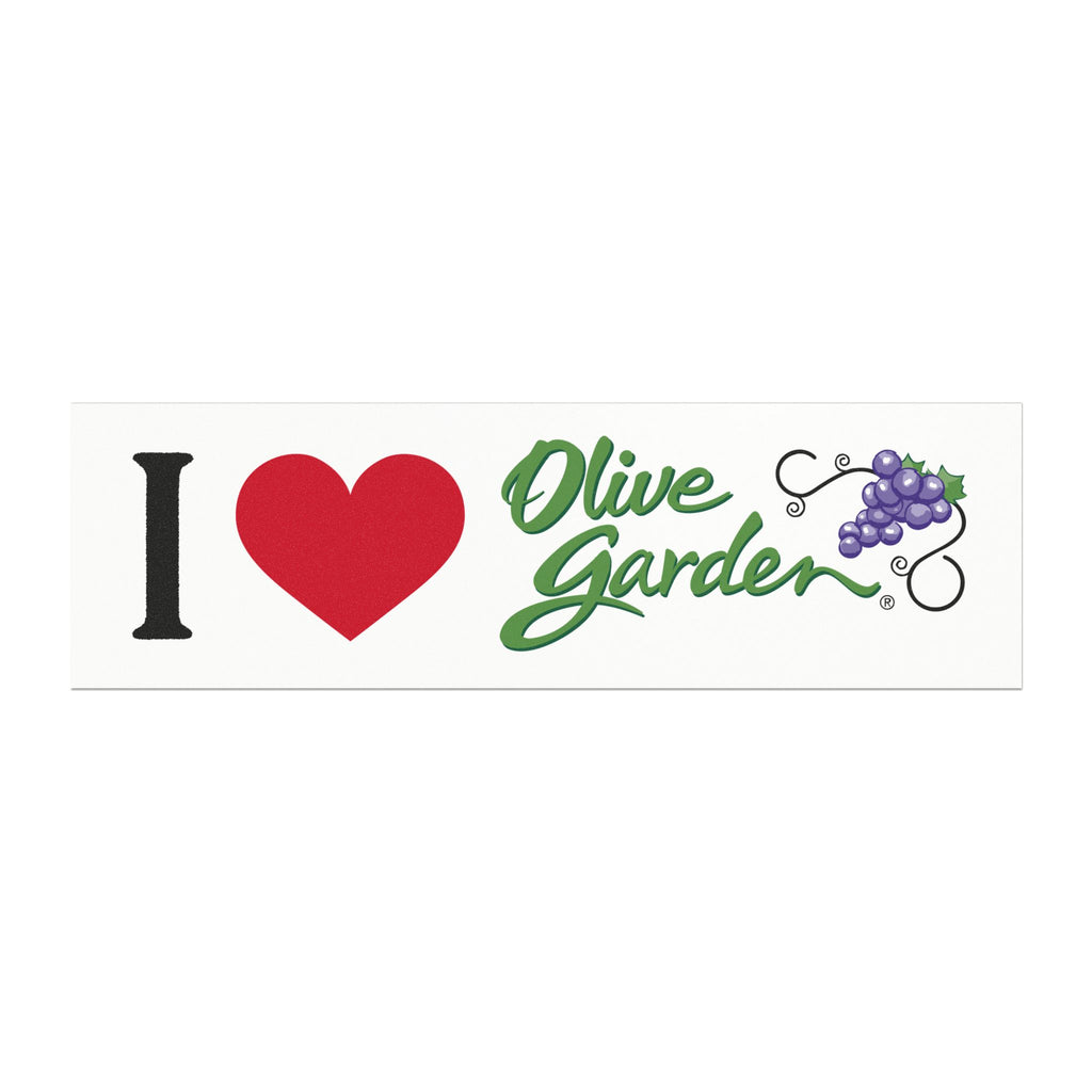 I Love Olive Garden I heart Olive Garden Funny Bumper Magnet