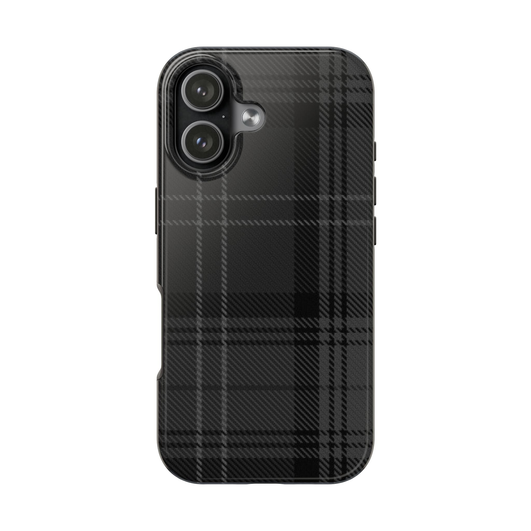 Black Plaid Phone Case  - Tough Impact-Resistant Case