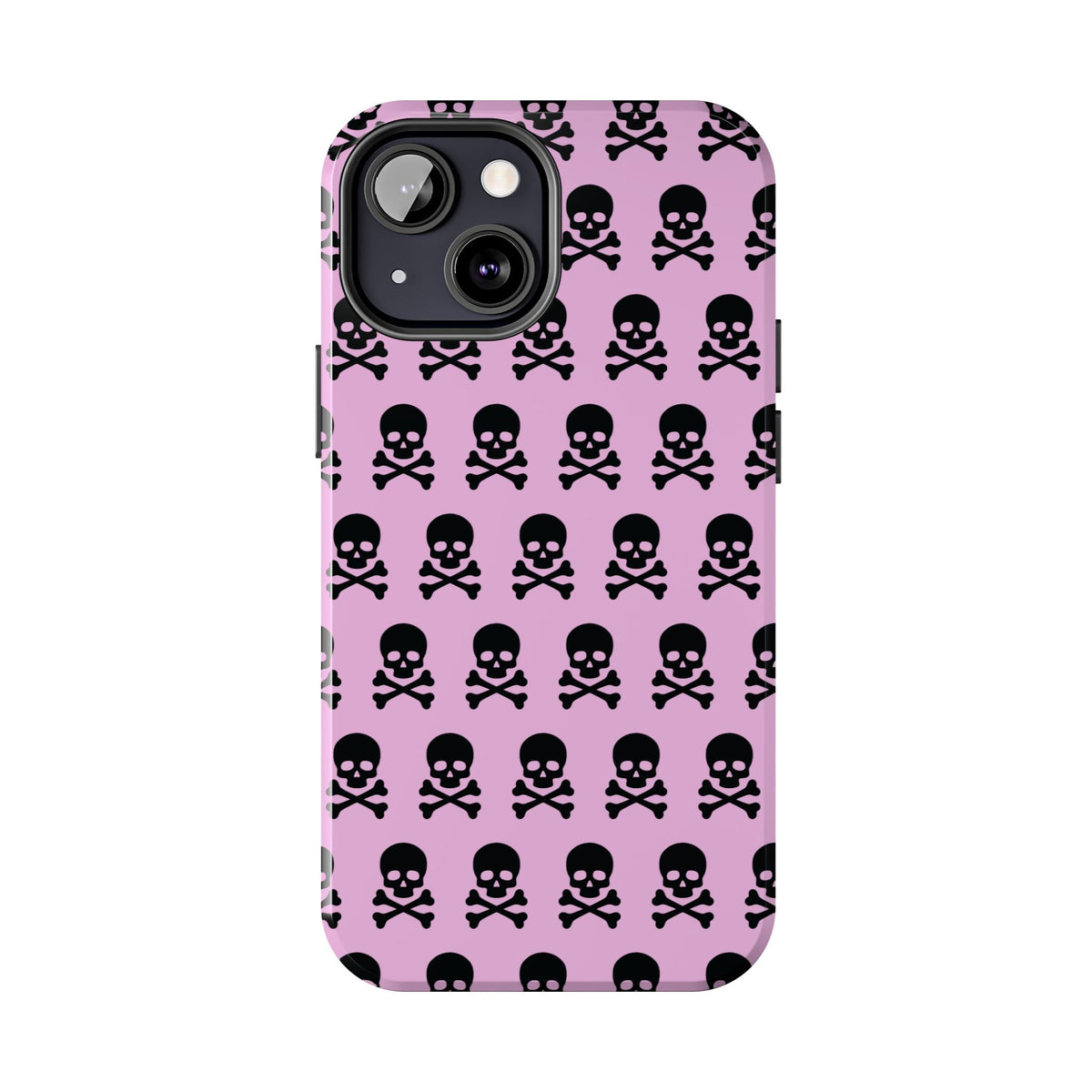 Pink Punk Skull Print Phone Case