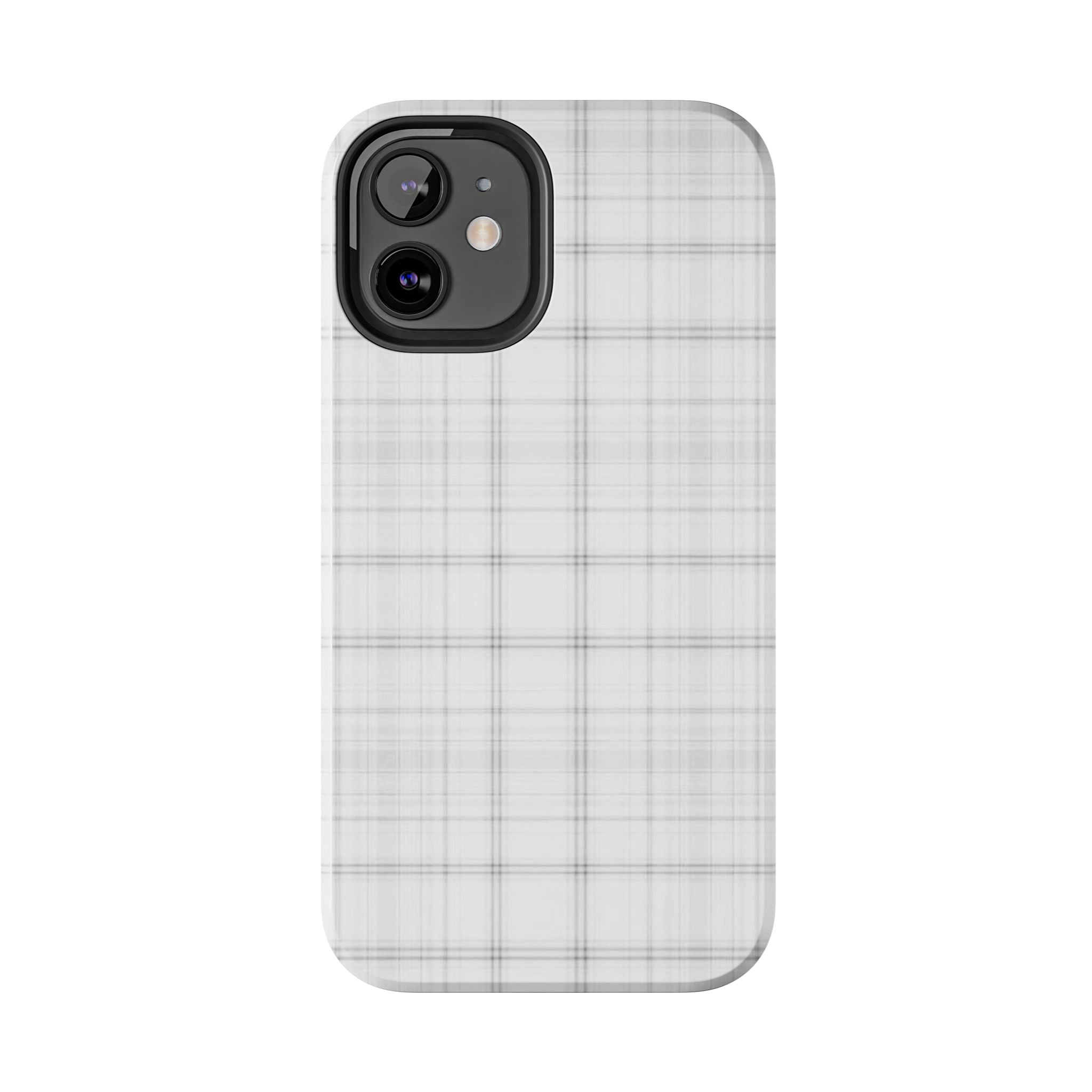 White Gingham Phone Case