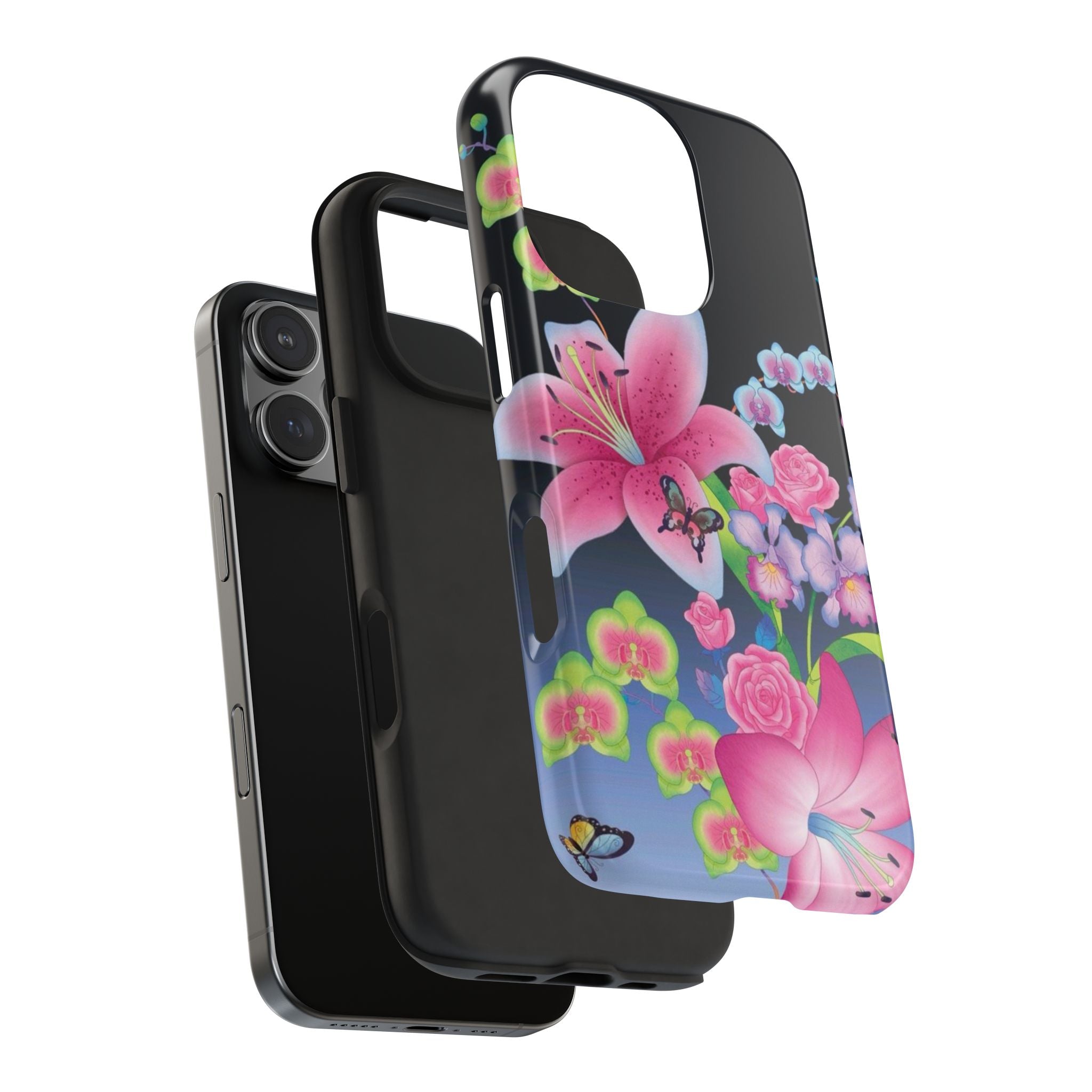 Bright Lily and Orchid  Phone Case