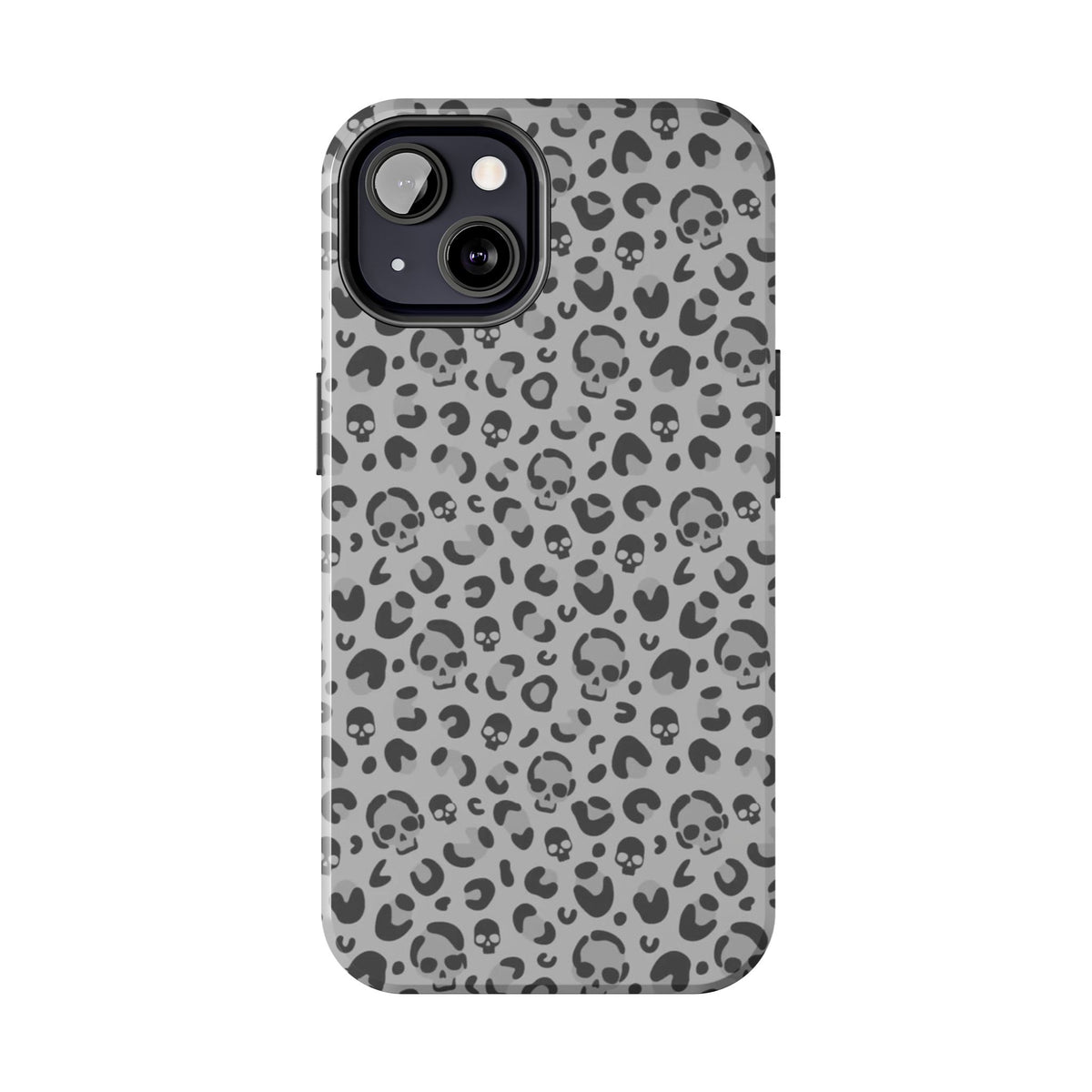 Skull Cheetah Grey Leopard Phone Case