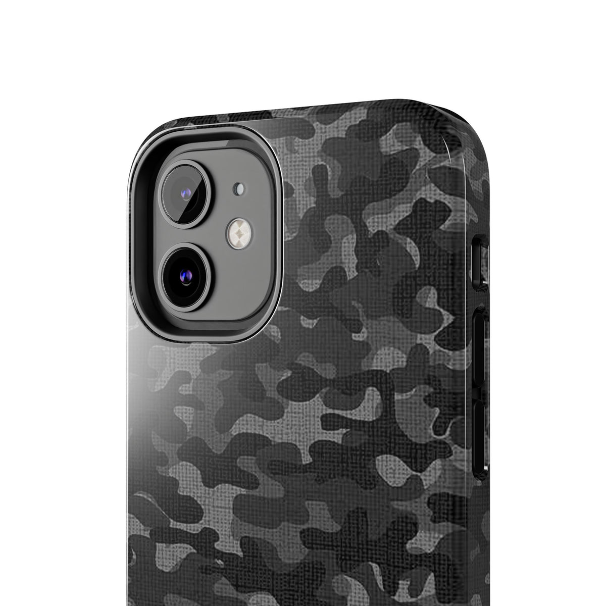 Black Camo Print Phone Case  - Tough Impact-Resistant Cases