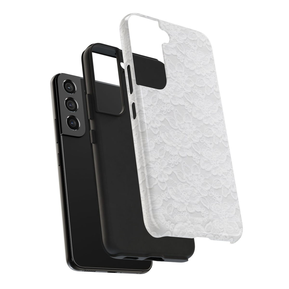 White Lace Coquette Phone Case