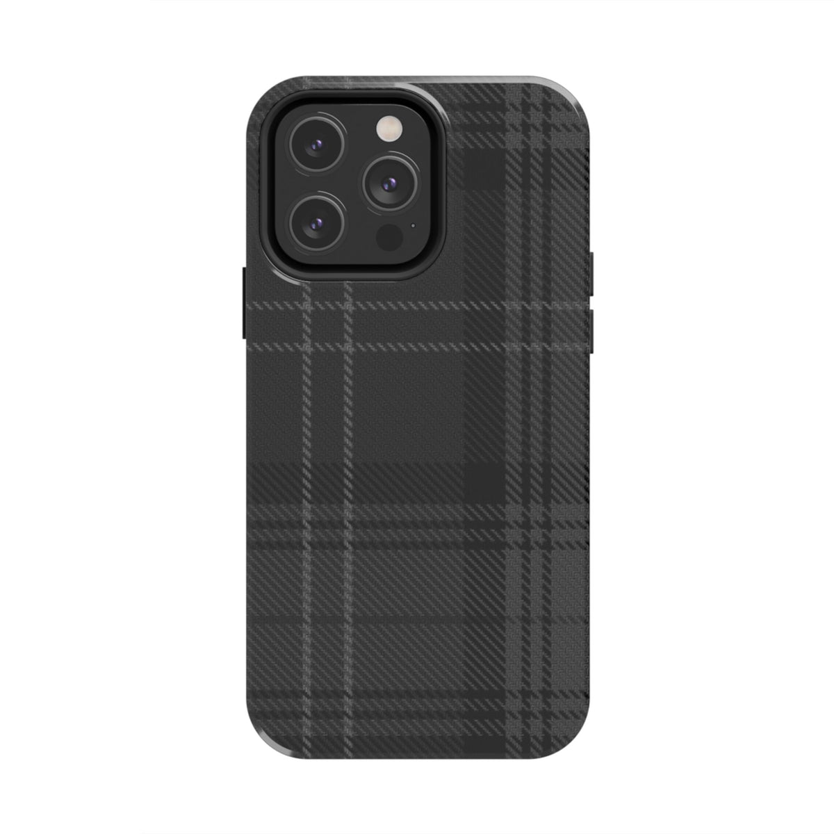 Black Plaid Gingham Phone Case