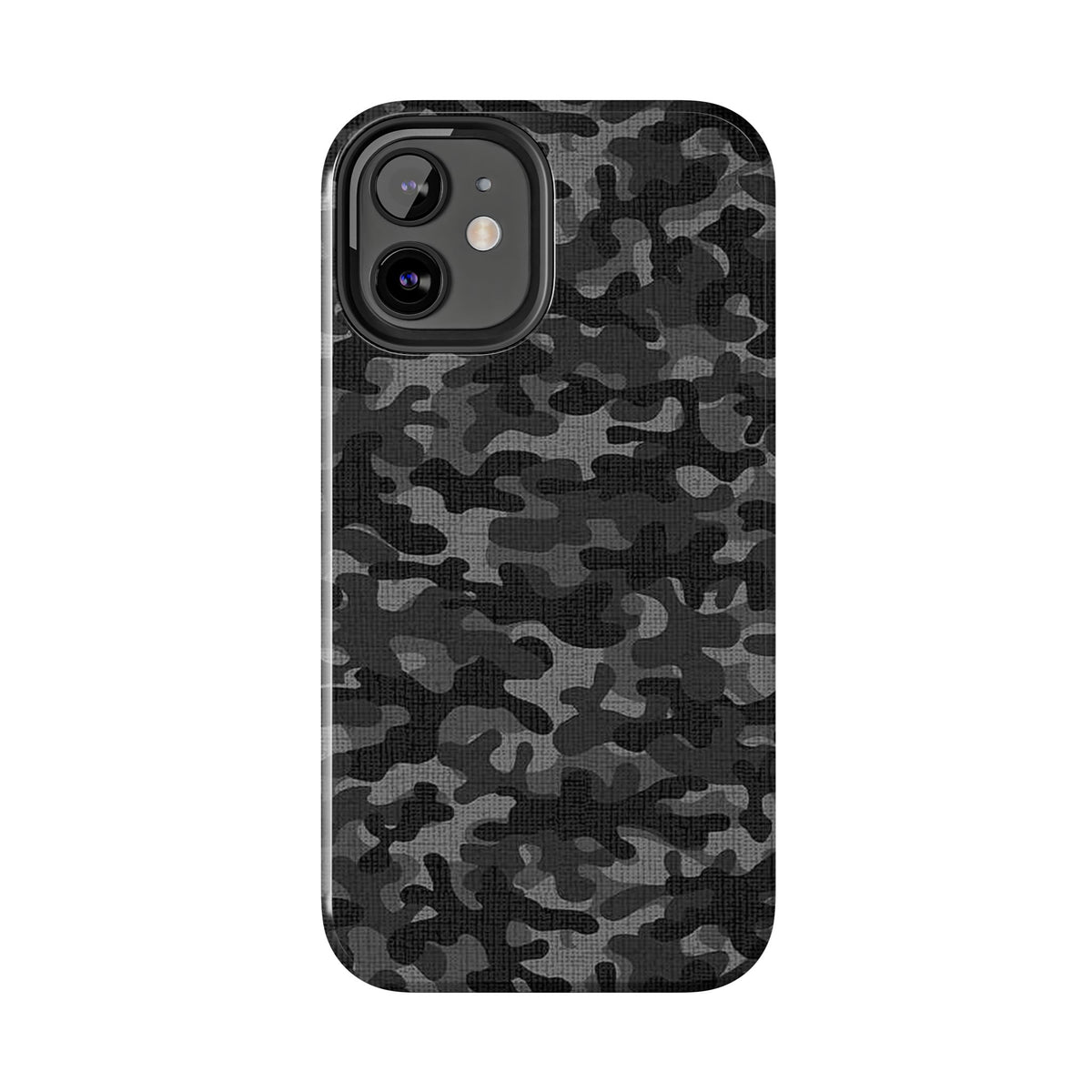 Black Camo Print Phone Case  - Tough Impact-Resistant Cases