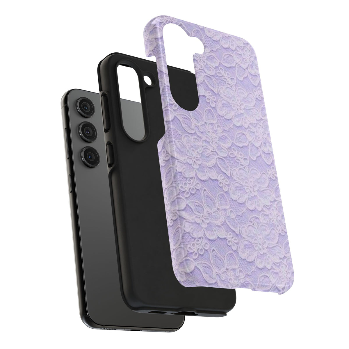 Purple Lace Cute Coquette Phone Case