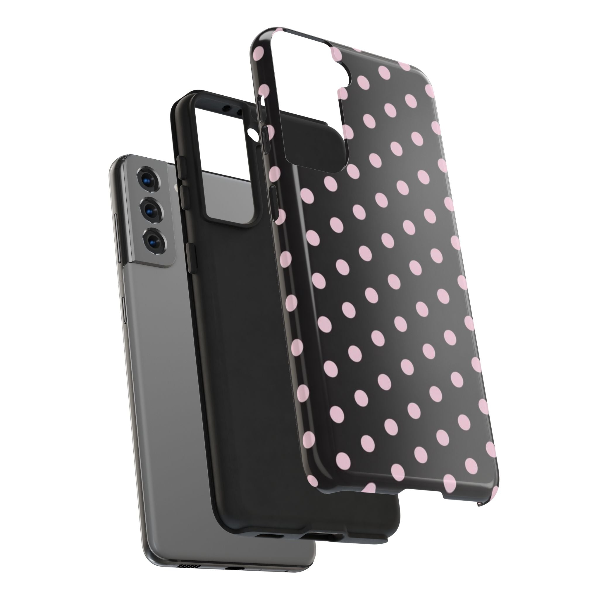 Black and Pink Spots Phone Case