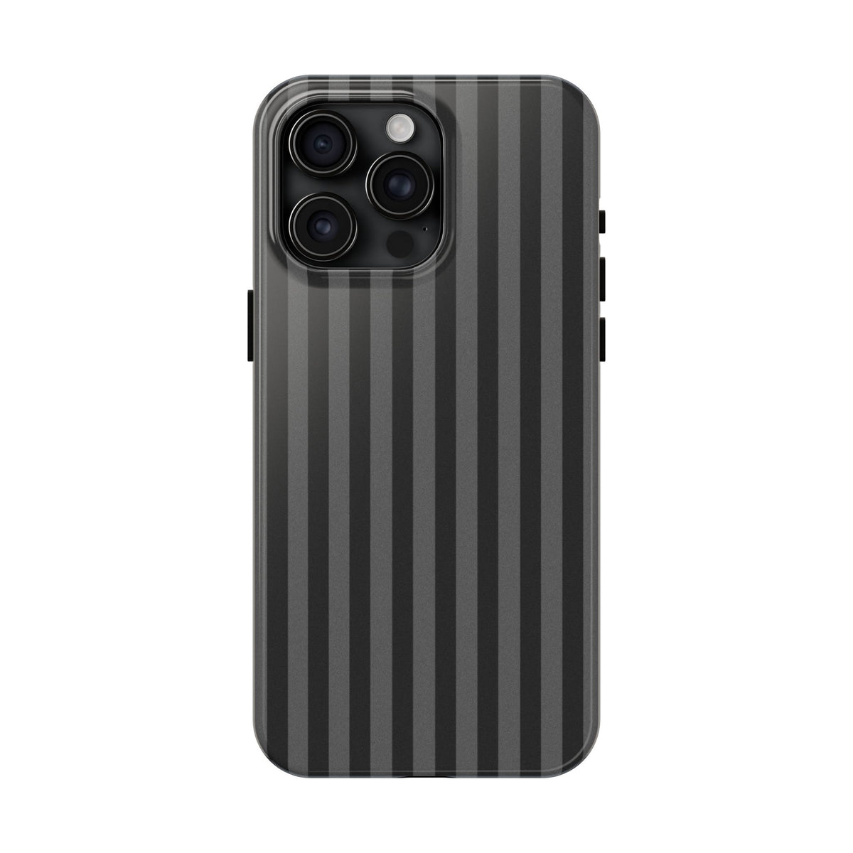 Dark Grey and Black Stripes Phone Case