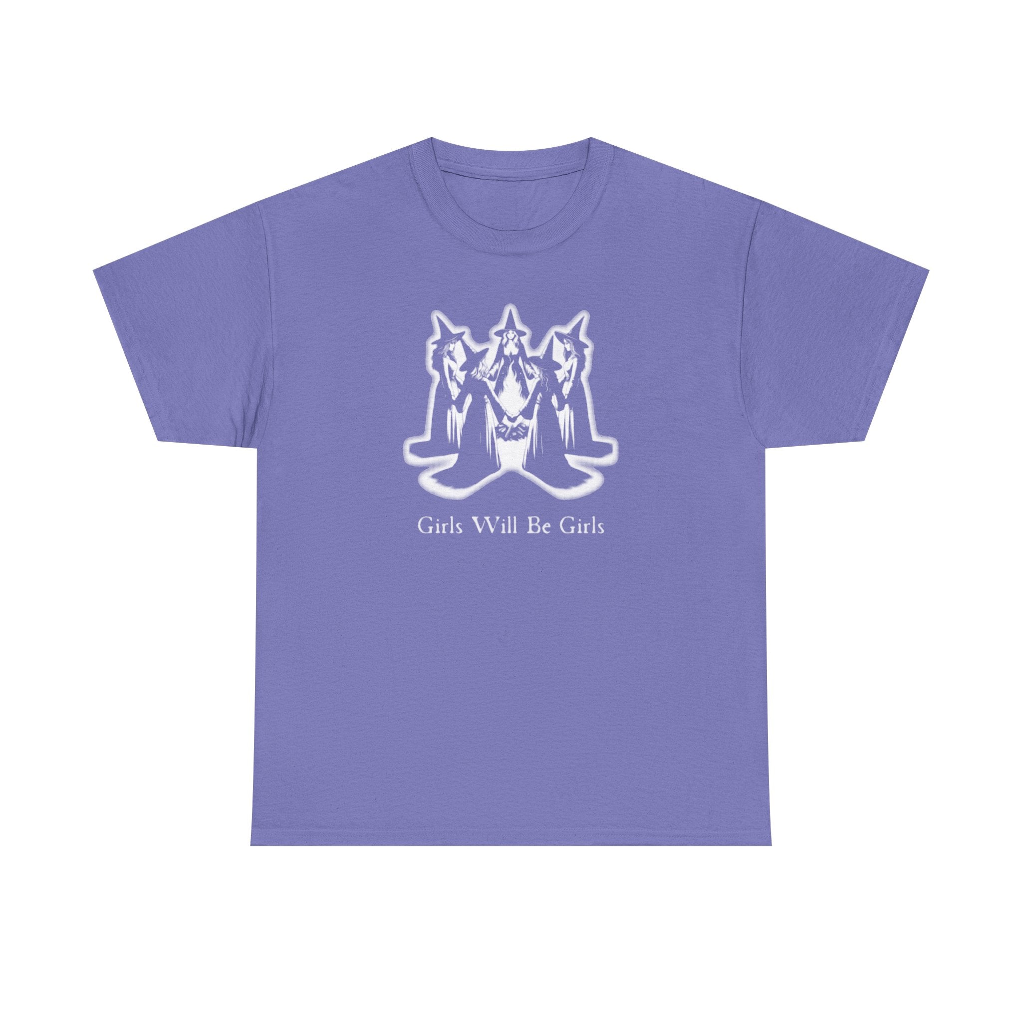 Witches Girls Will Be Girls Witchy Halloween Unisex 100% Cotton Tee