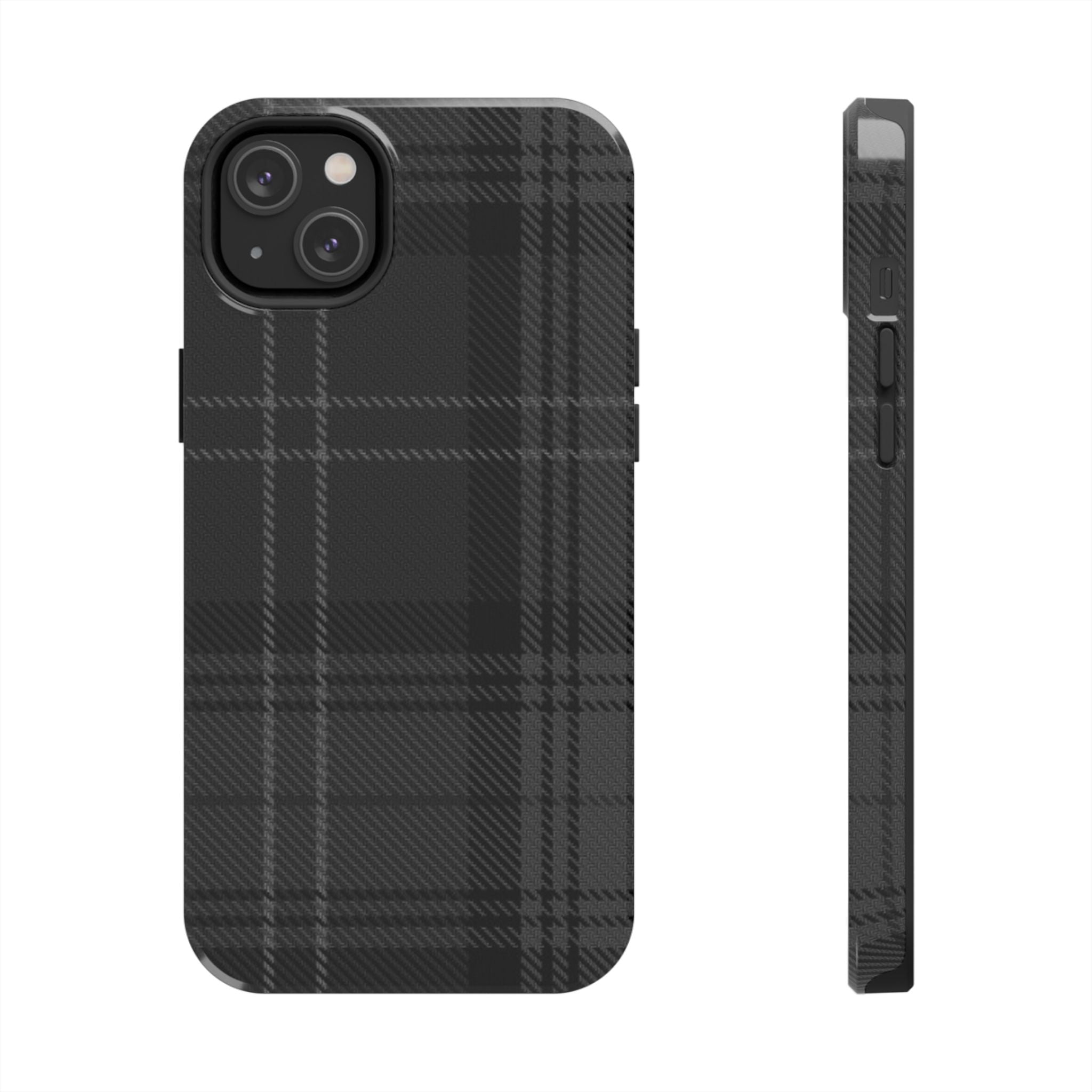 Black Plaid Phone Case  - Tough Impact-Resistant Case