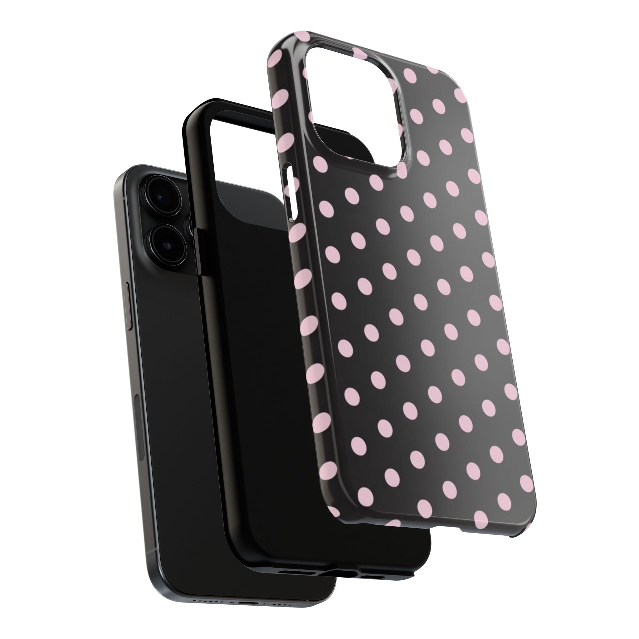 Black and Pink Spots Phone Case