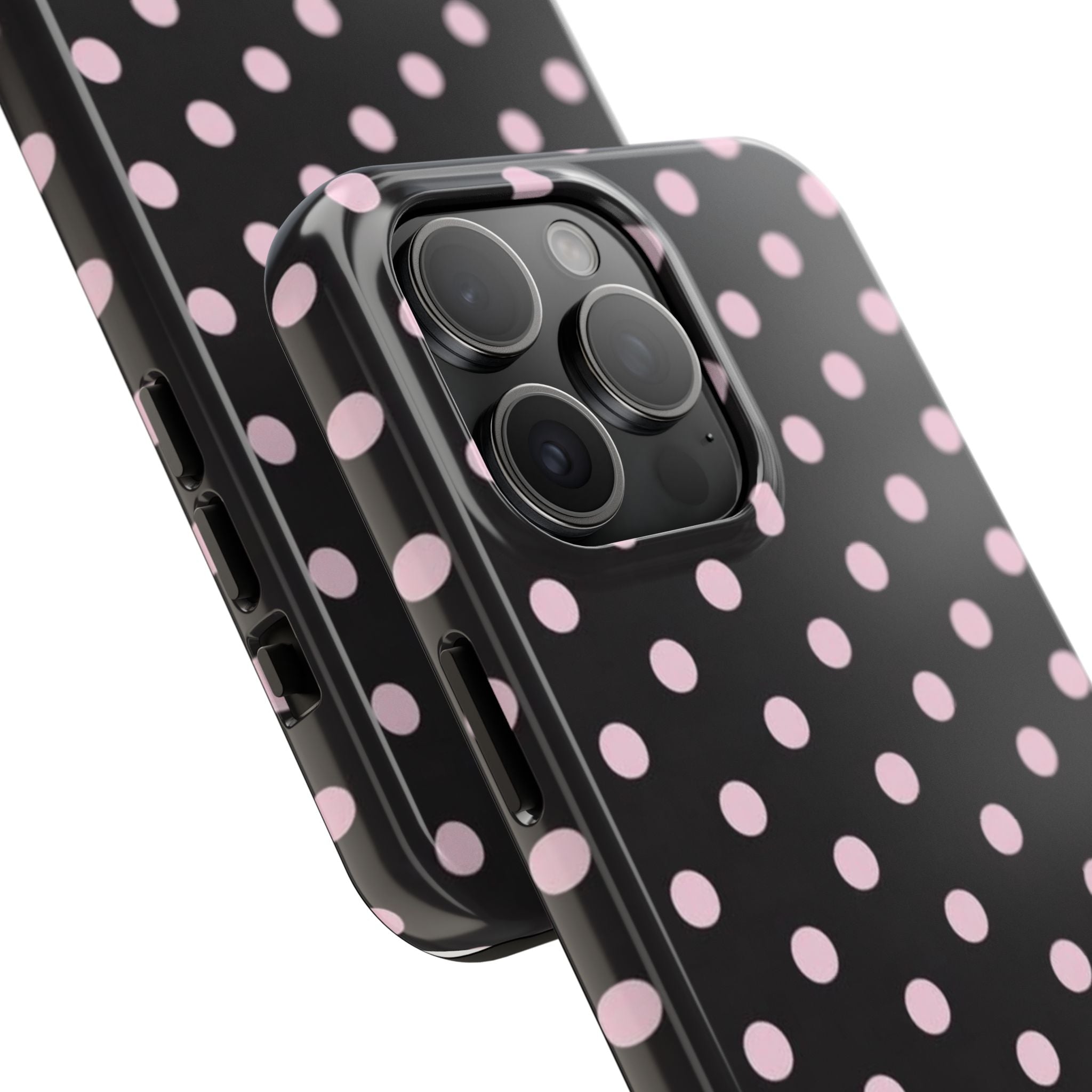 Black and Pink Spots Phone Case