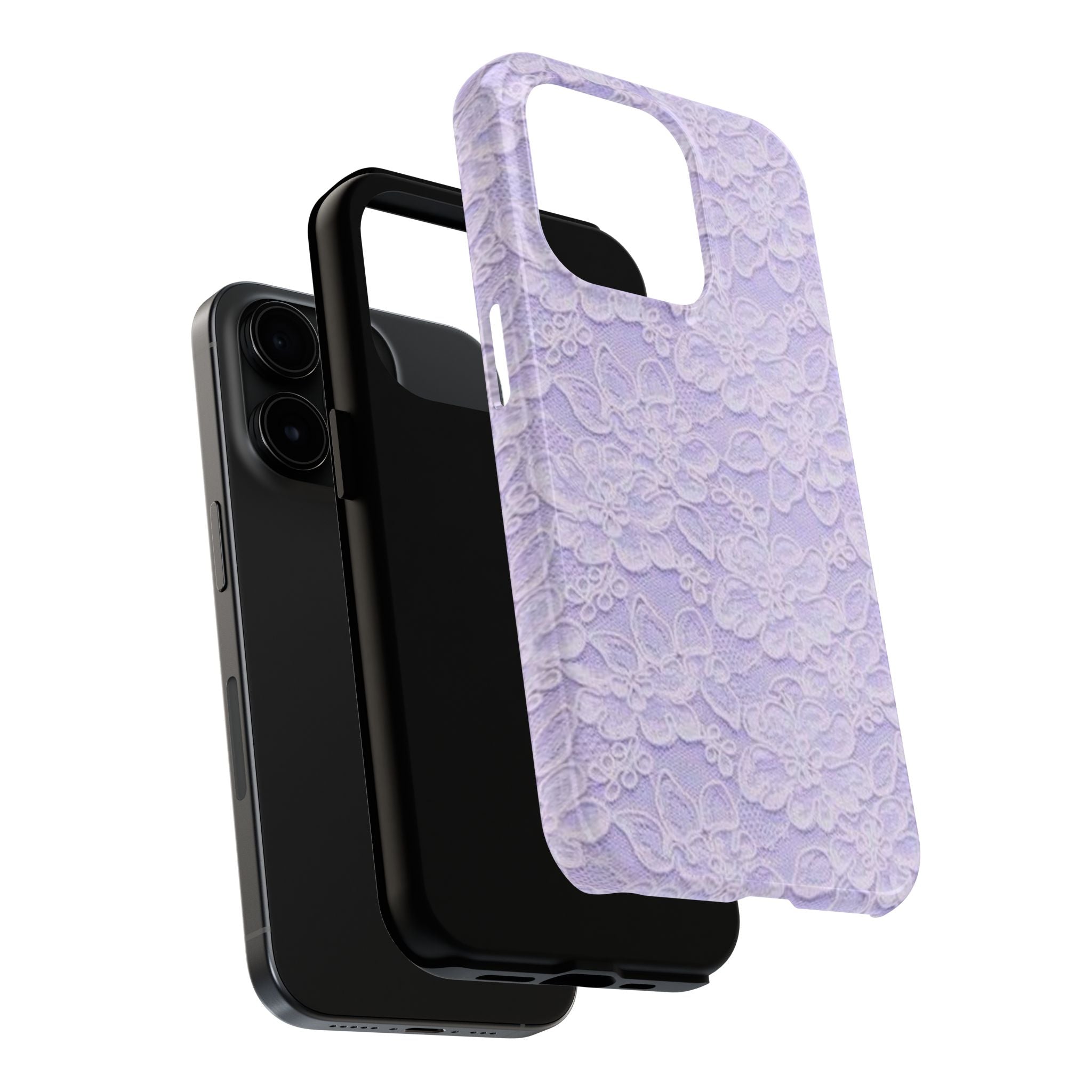 Purple Lace Cute Coquette Phone Case