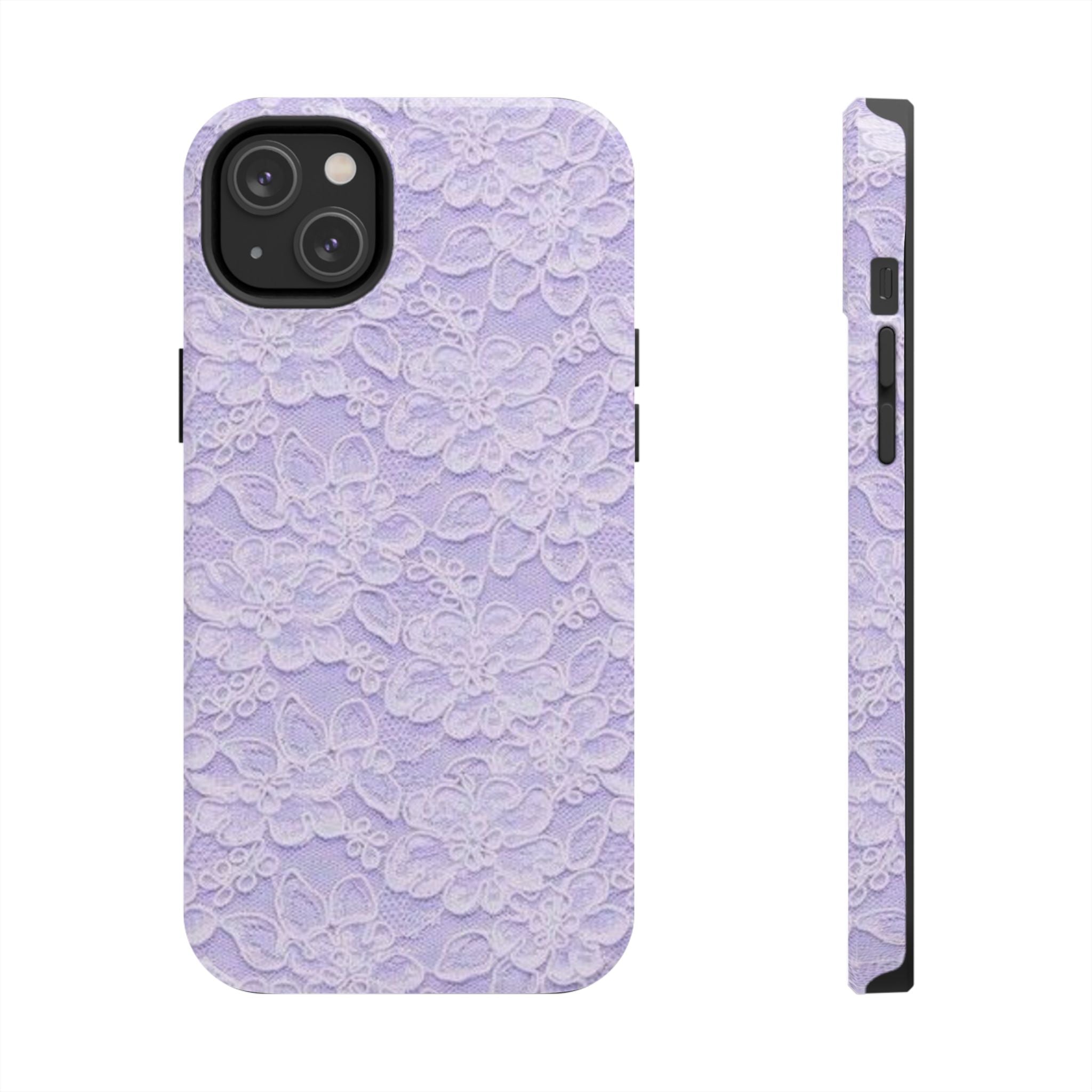 Purple Lace Cute Coquette Phone Case