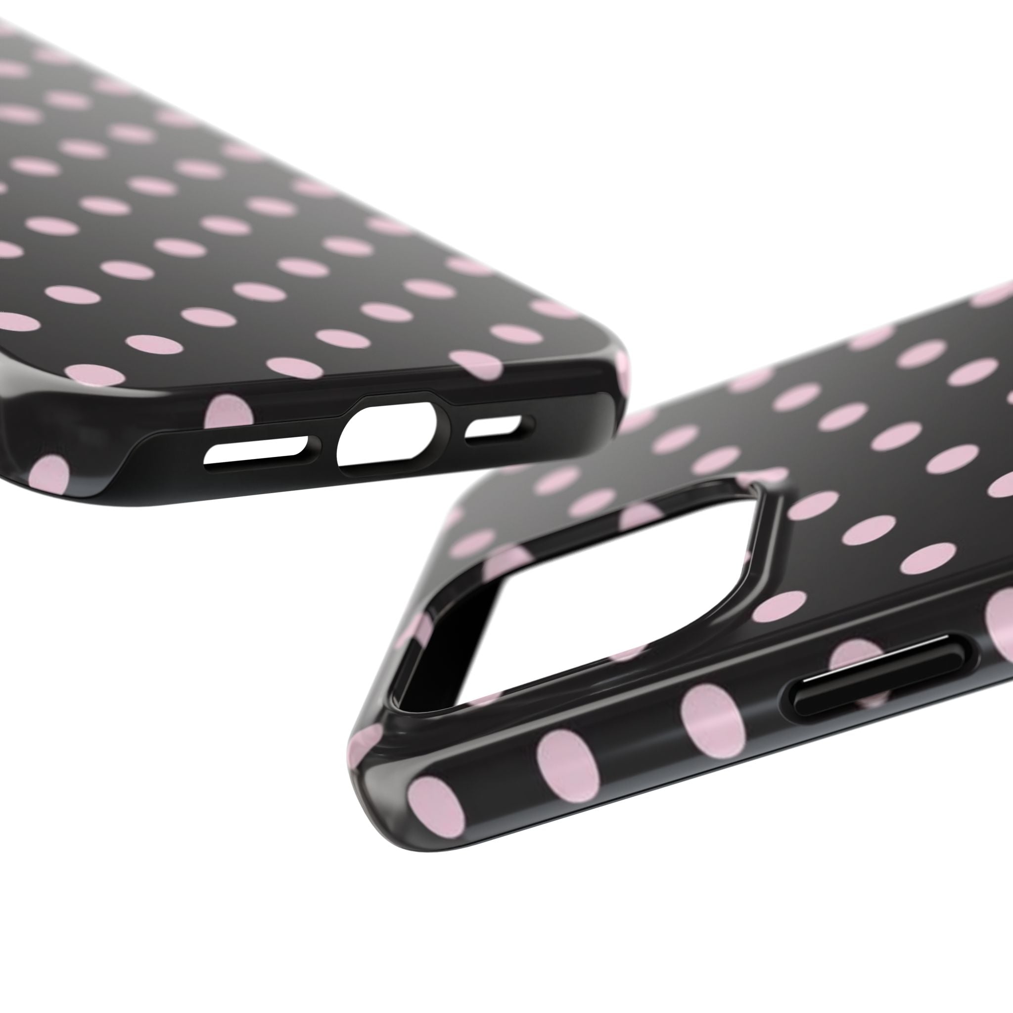 Black and Pink Spots Phone Case