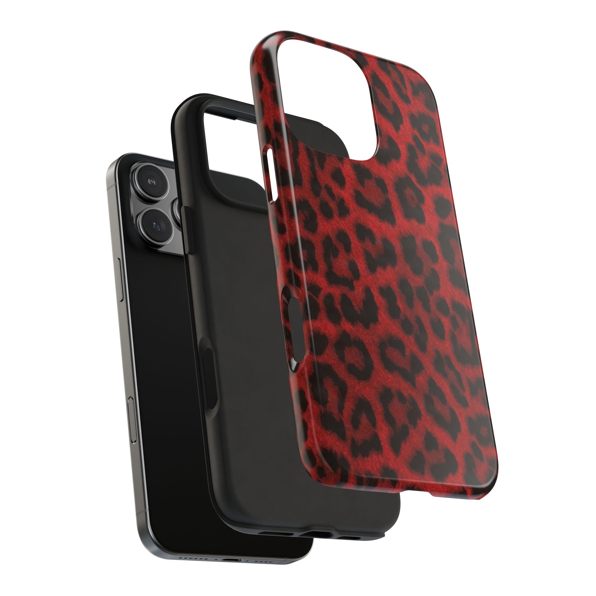 Red Cheetah Leopard Phone Case  - Tough Impact-Resistant Case