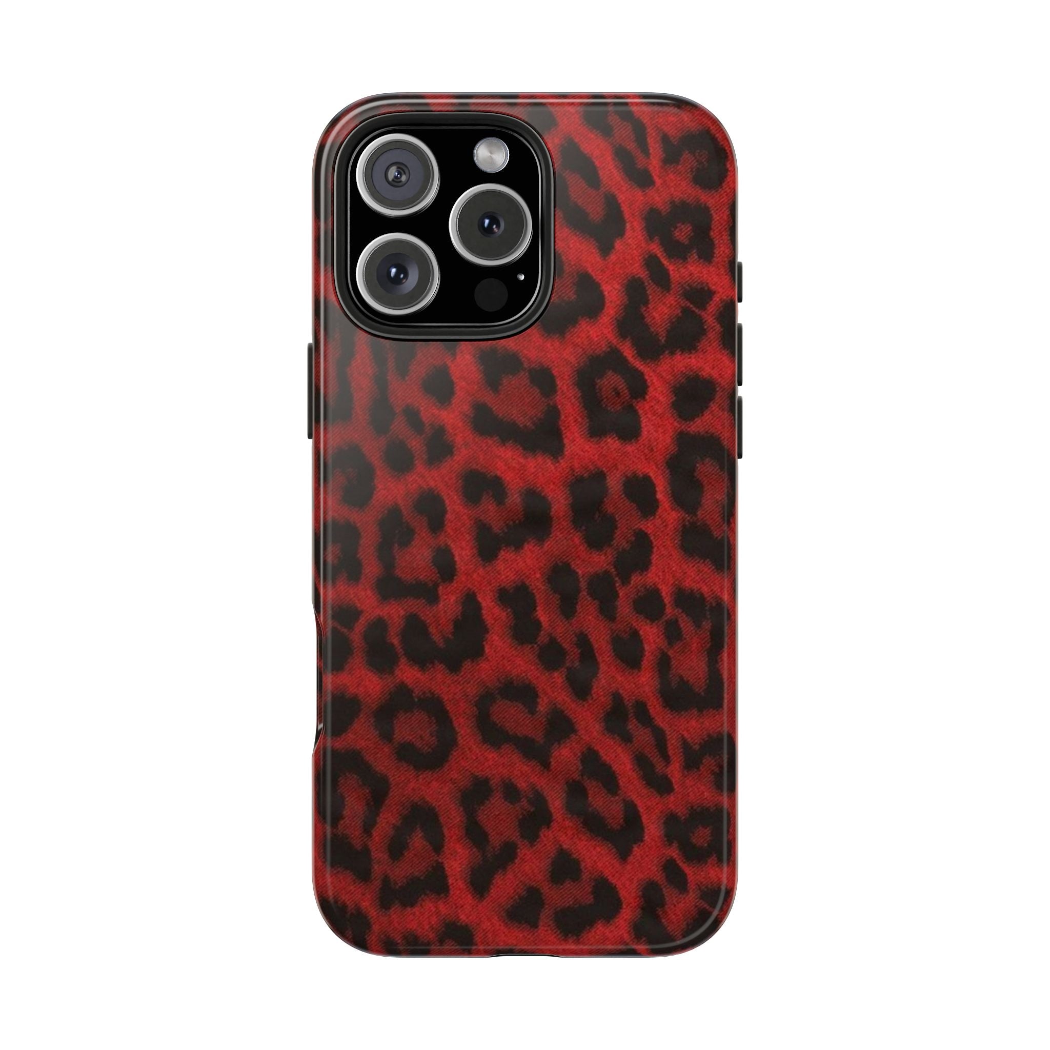 Red Cheetah Leopard Phone Case  - Tough Impact-Resistant Case