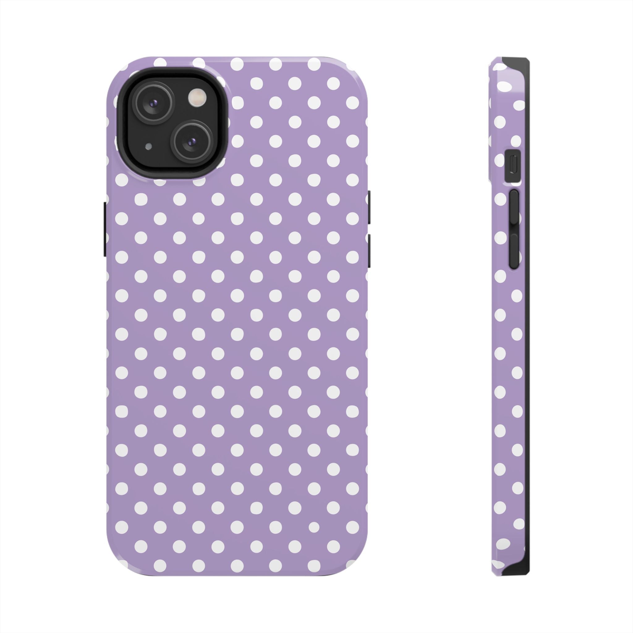 Purple Polka Dot Phone Case  - Tough Impact-Resistant Case