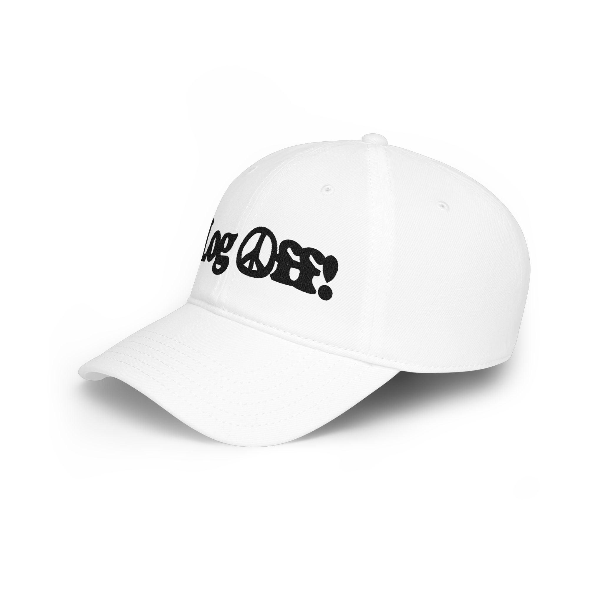 Log Off! Peace Sign Low Profile Baseball Cap