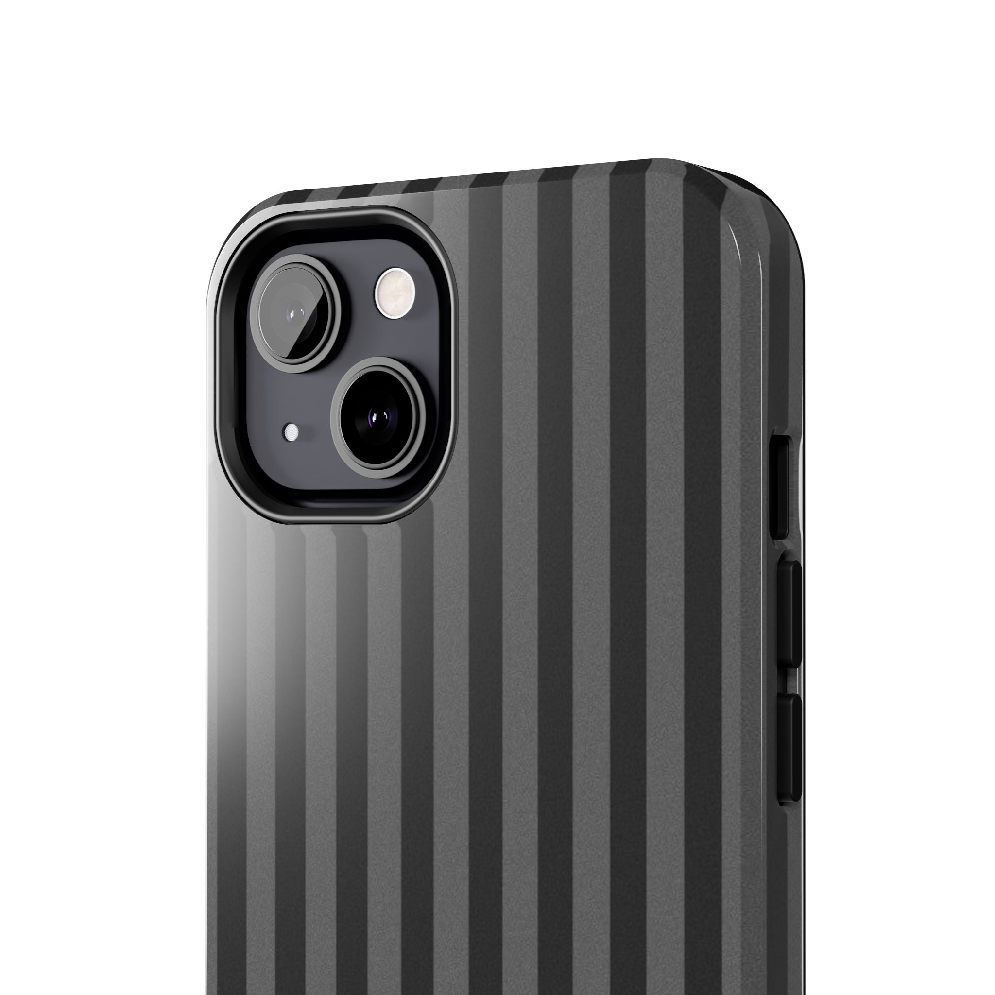 Dark Grey and Black Stripes Phone Case
