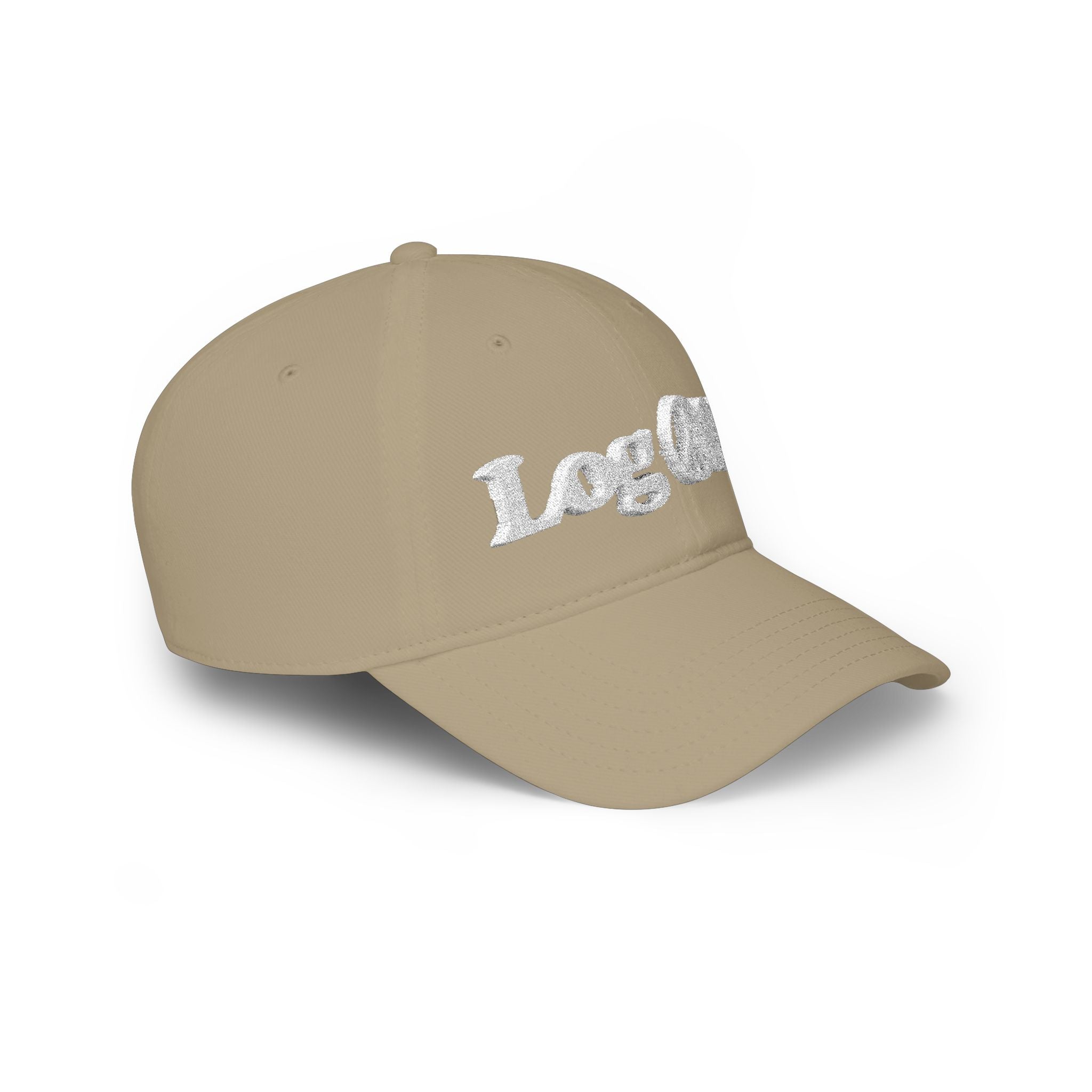 Log Off Peace Sign (White Text) Low Profile Baseball Cap