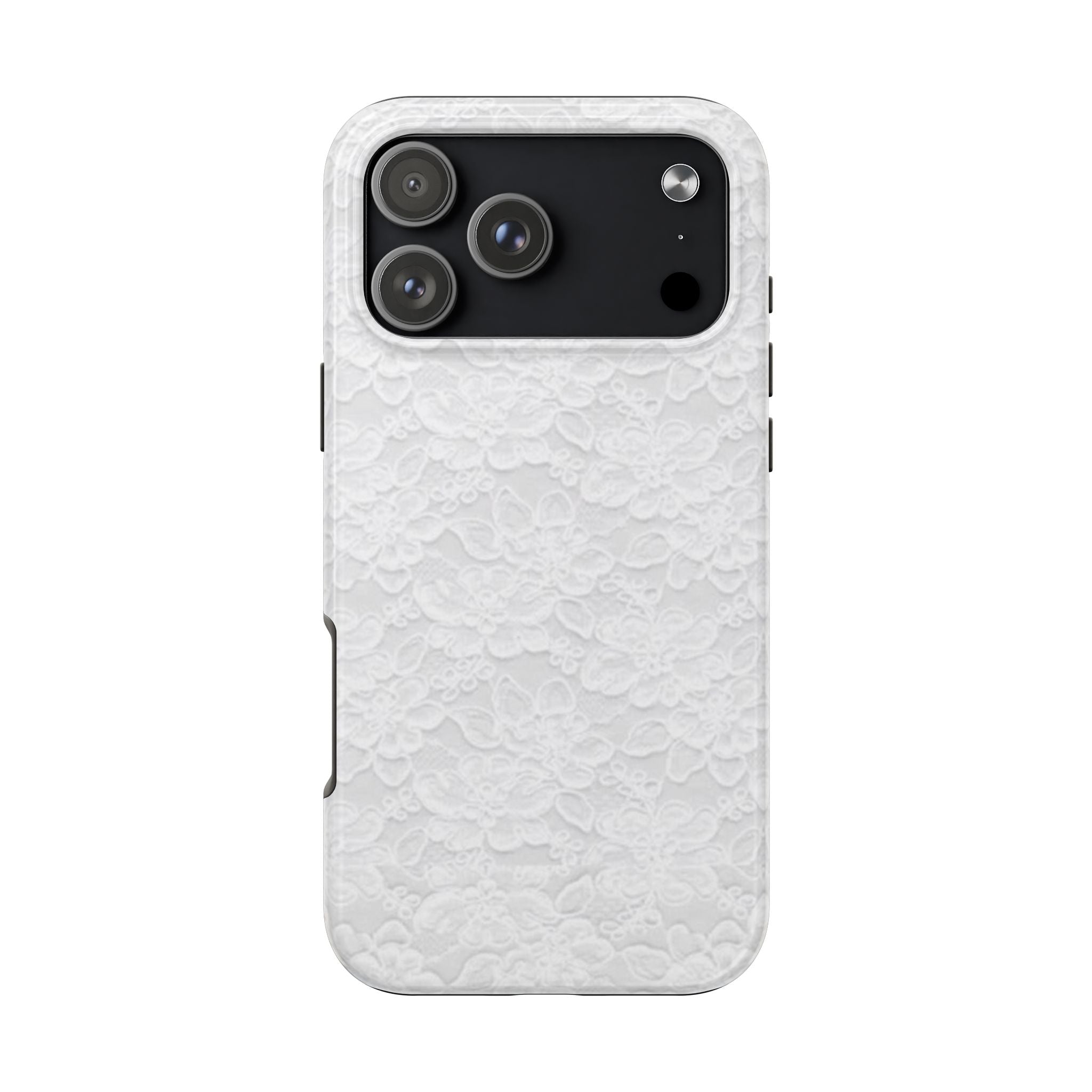 White Lace Coquette Phone Case